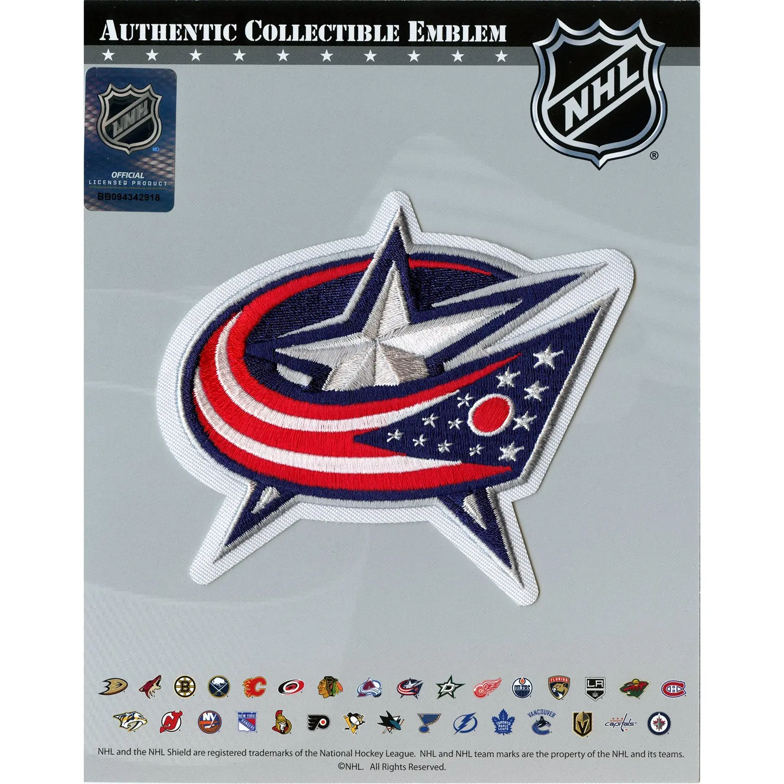 Columbus Blue Jackets Primary Team Logo Patch