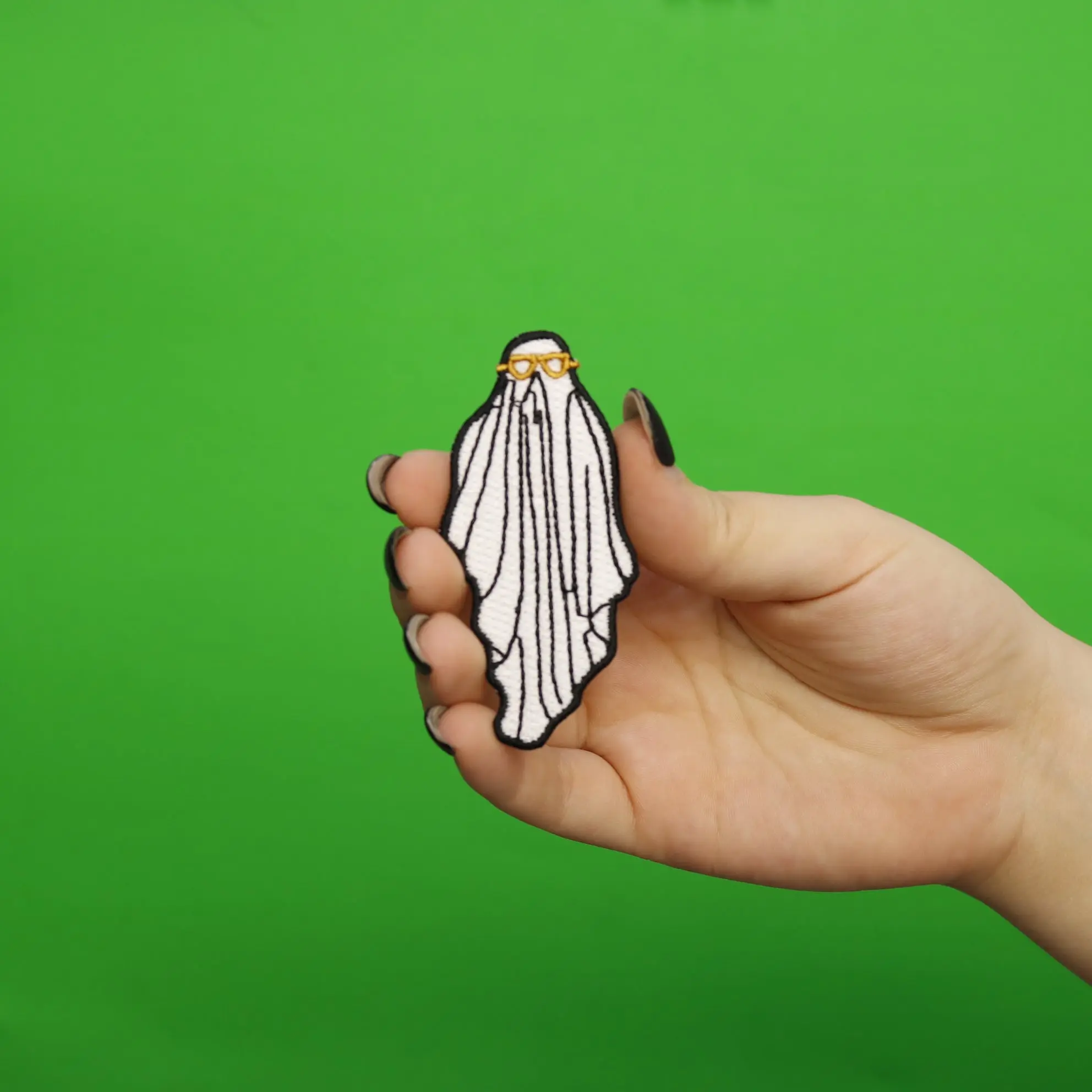 Cool Ghost Challenge Trend Embroidered Iron On Patch - Image 2