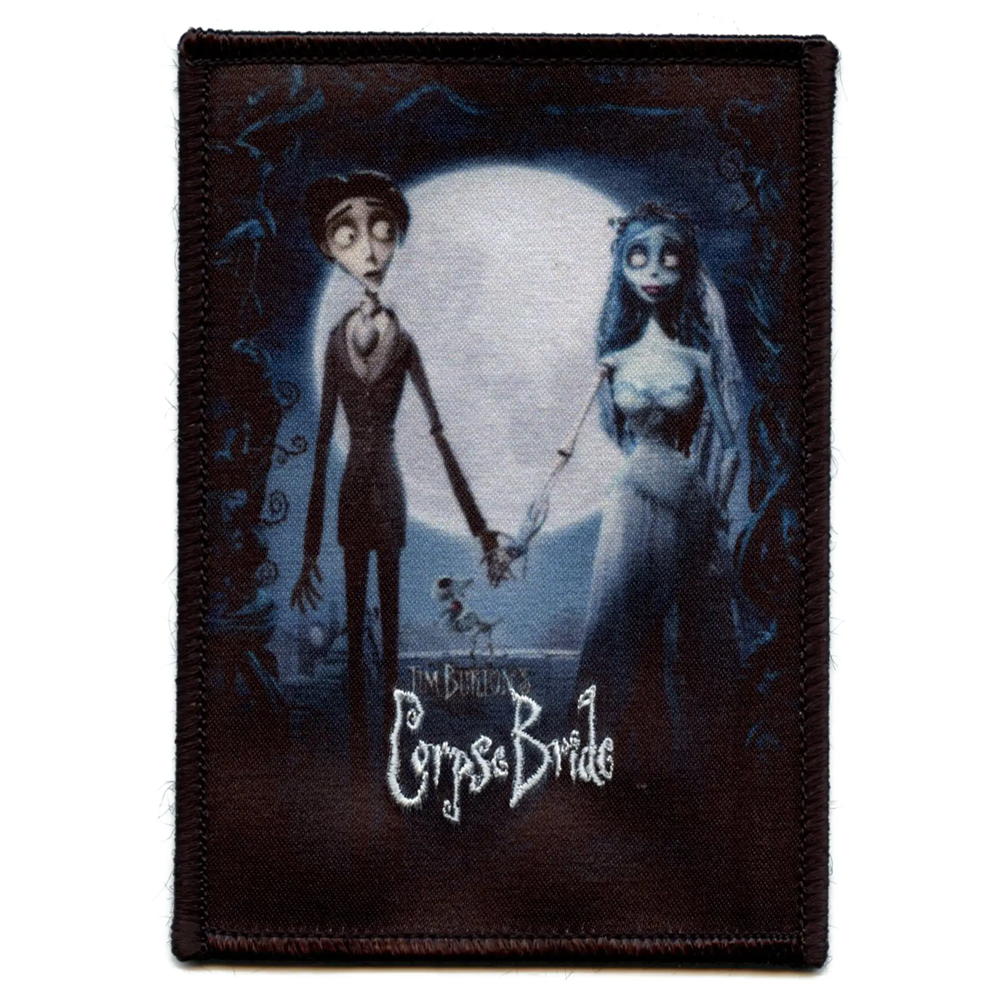Corpse Bride Movie Poster Patch Tim Burton Dead Cartoon Embroidered Iron On