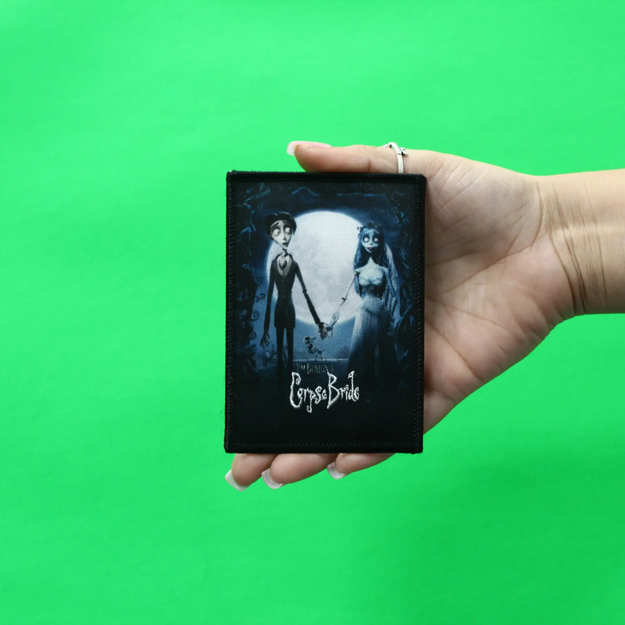 Corpse Bride Movie Poster Patch Tim Burton Dead Cartoon Embroidered Iron On - Image 2