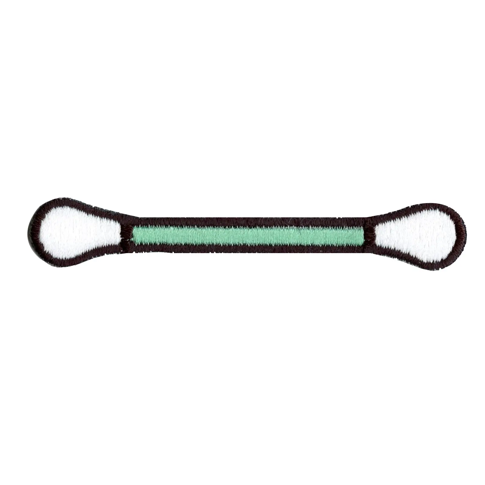 Cotton Swab Embroidered Iron On Patch