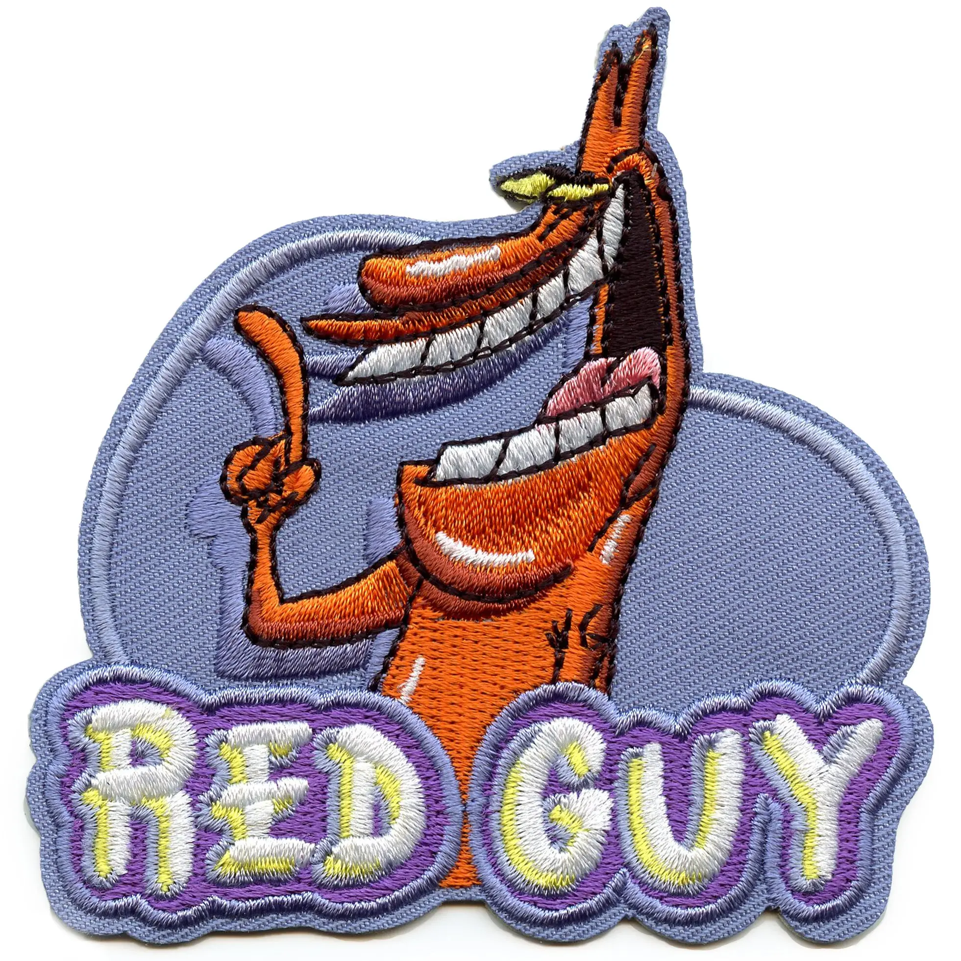 Cow and Chicken Red Guy Cartoon Embroidered Iron-On