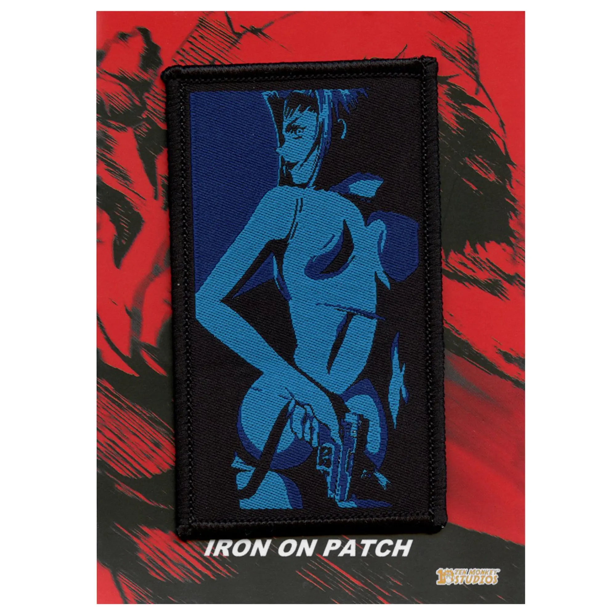 Cowboy Bebop Noir Faye Patch Anime Bounty Western Woven Iron On - Image 2