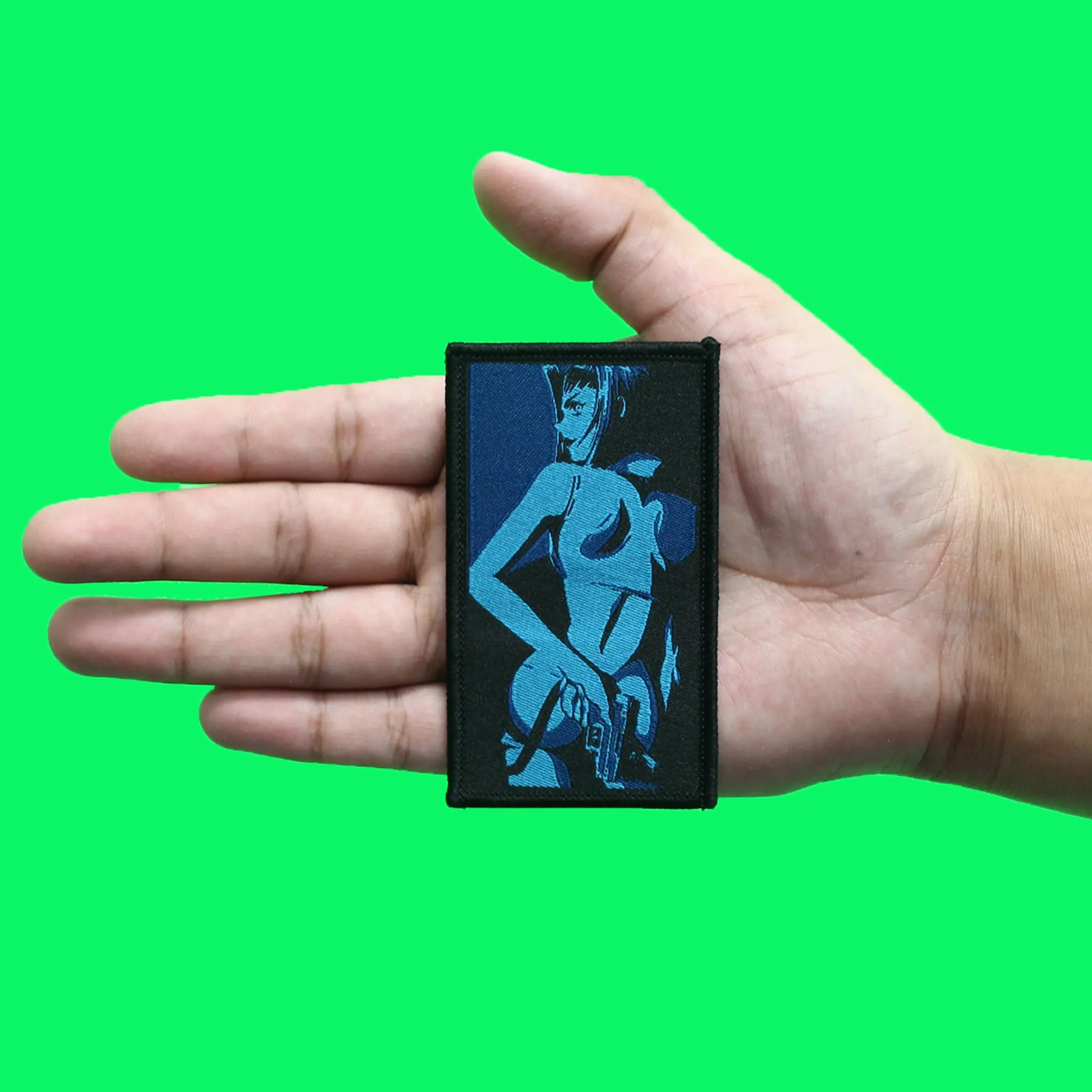 Cowboy Bebop Noir Faye Patch Anime Bounty Western Woven Iron On - Image 3