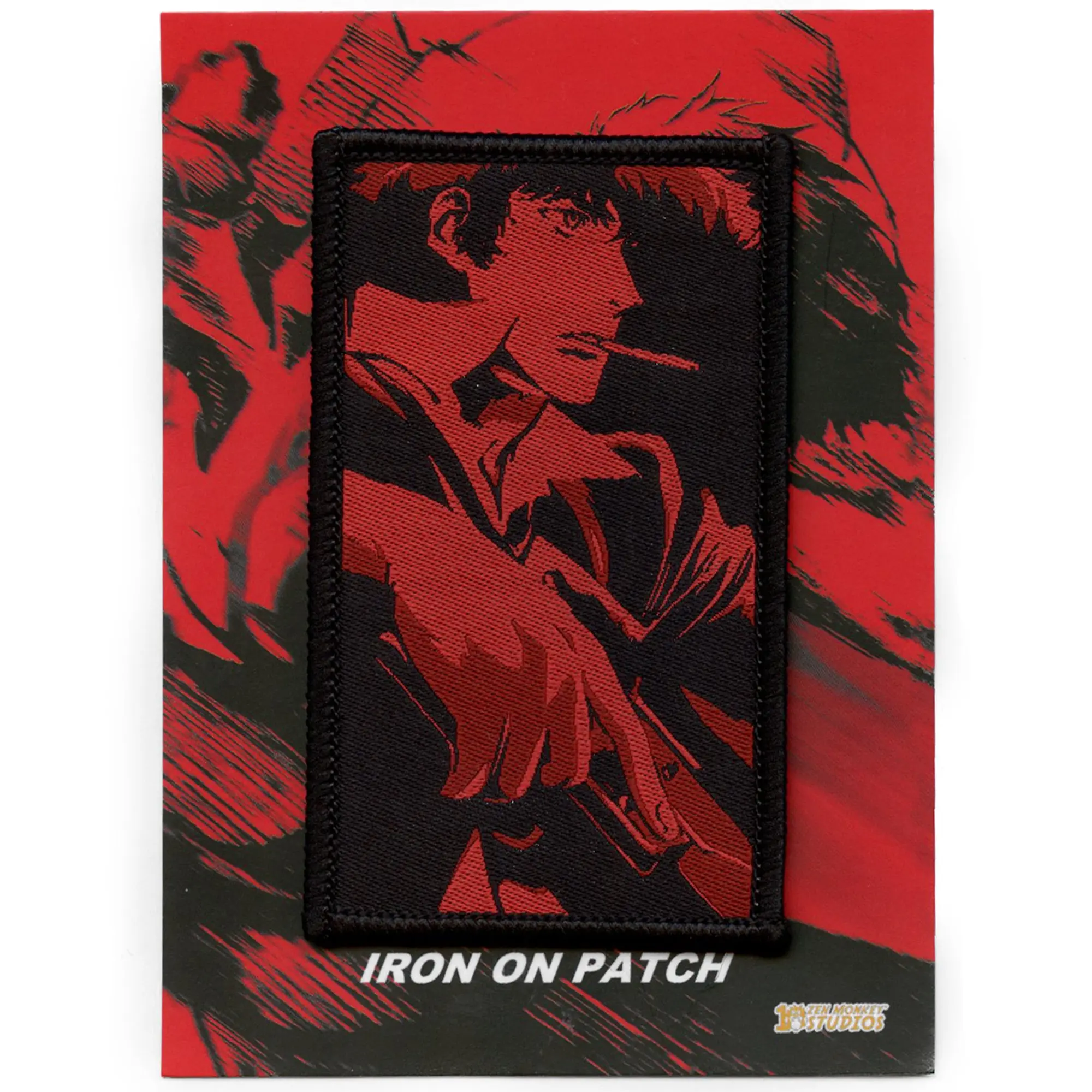 Cowboy Bebop Noir Spike Patch Anime Bounty Western Woven Iron On - Image 2