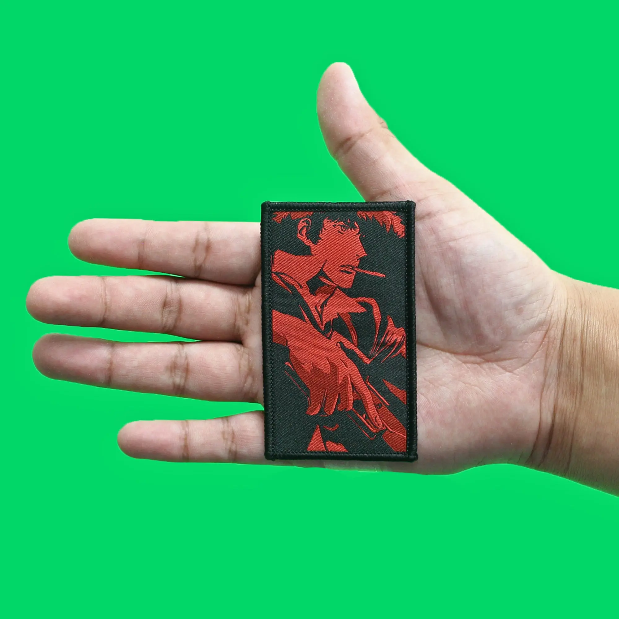 Cowboy Bebop Noir Spike Patch Anime Bounty Western Woven Iron On - Image 3