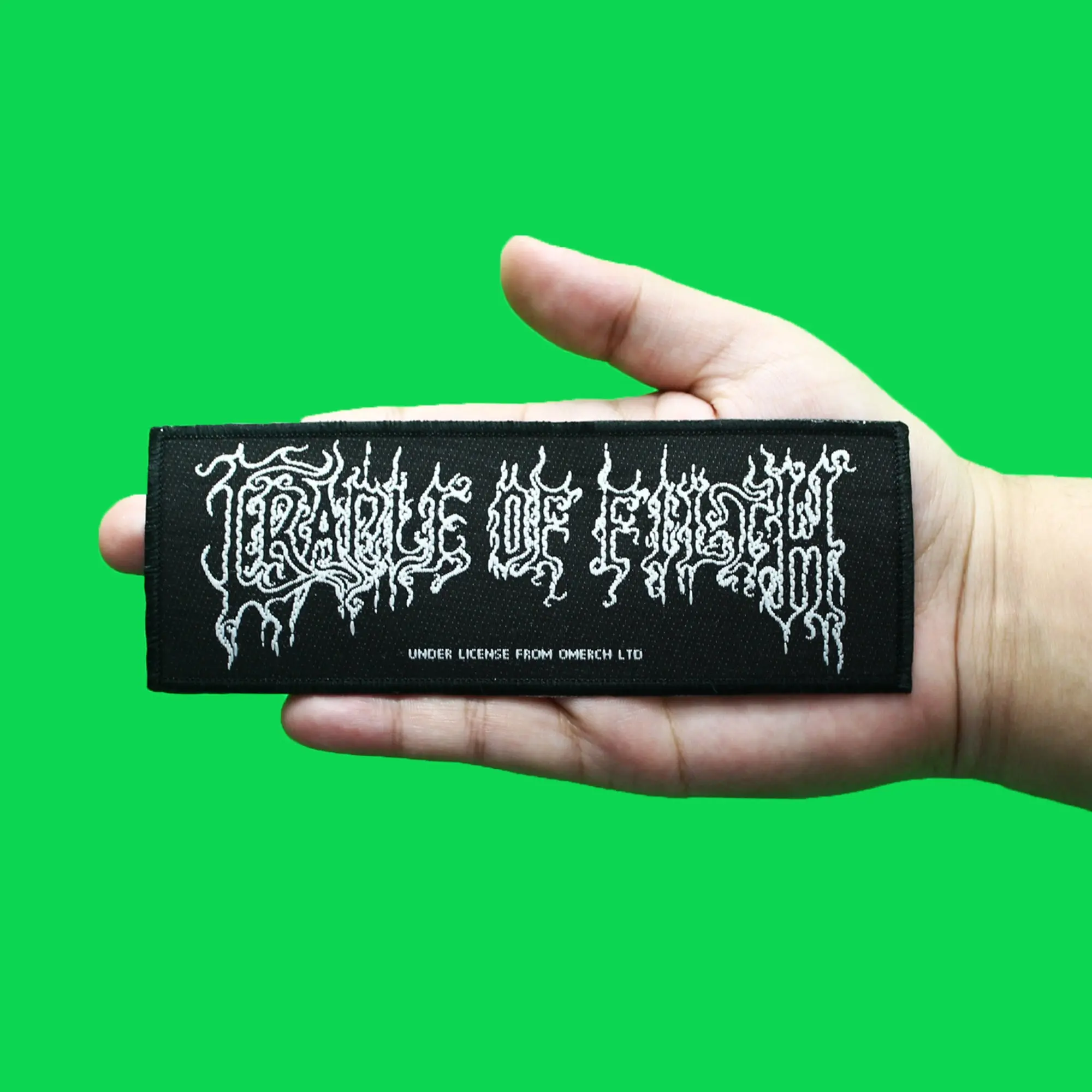 Cradle Of Filth Logo Patch Heavy Metal Band Woven Sew On - Image 2