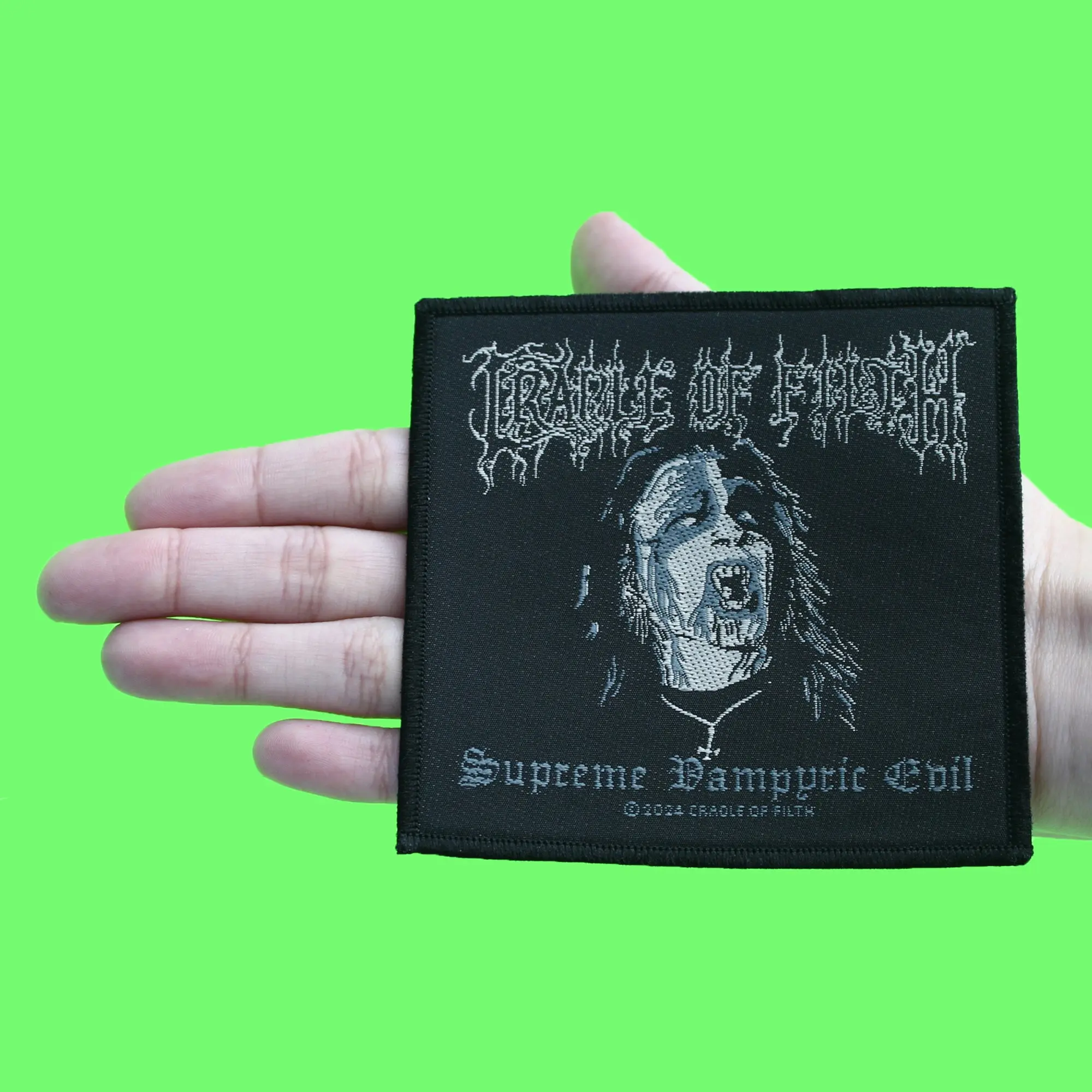 Cradle of Filth Patch Supreme Vampyric Evil Woven Sew On - Image 2