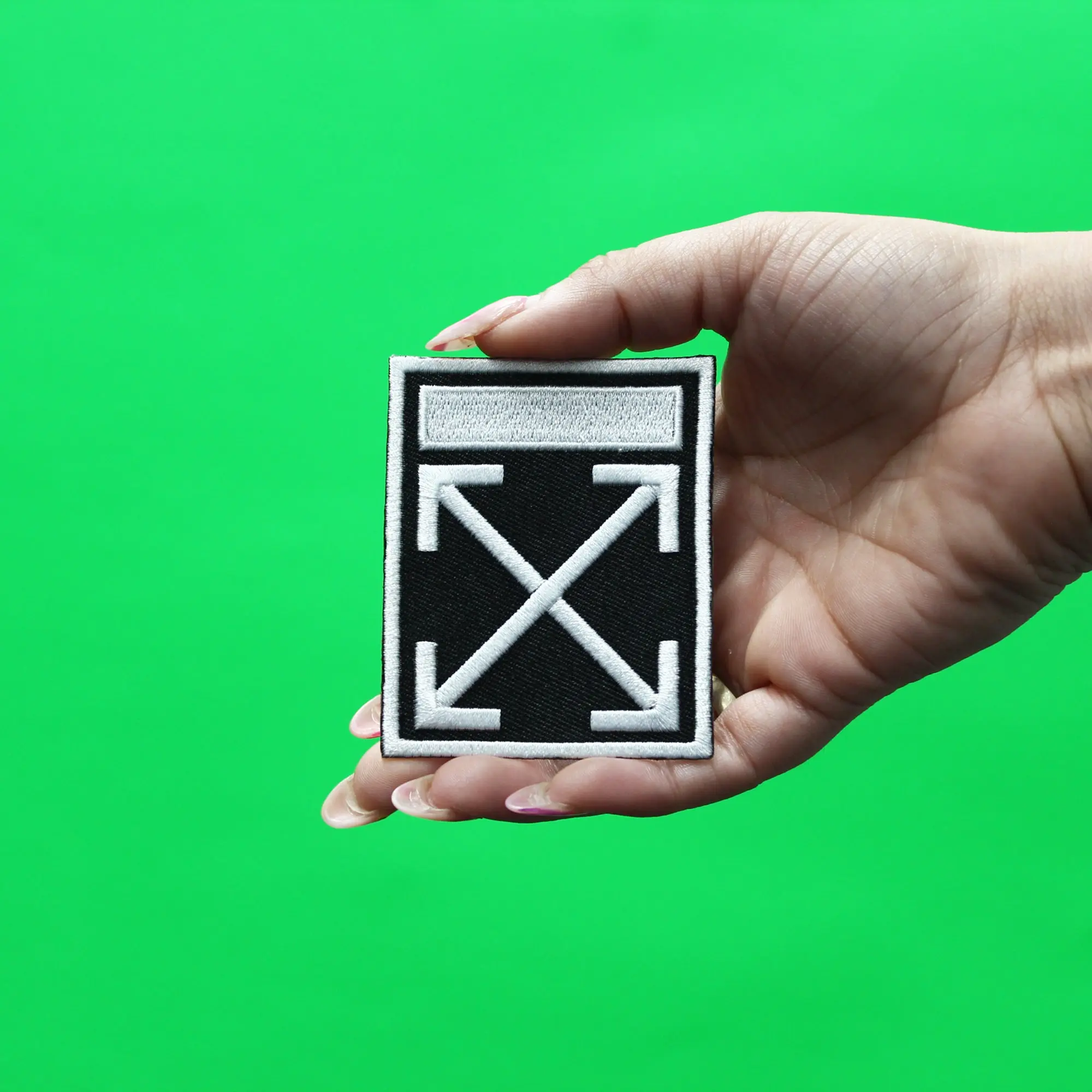 Crossing Arrows Box Logo Iron On Patch (ALT) - Image 2