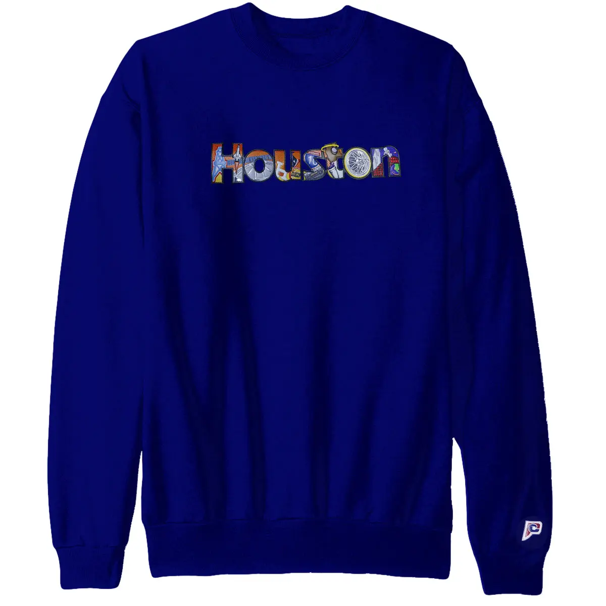 Patch Collection's Houston Texas Iconic Collage Unisex Crew Neck Sweatshirt - Image 4