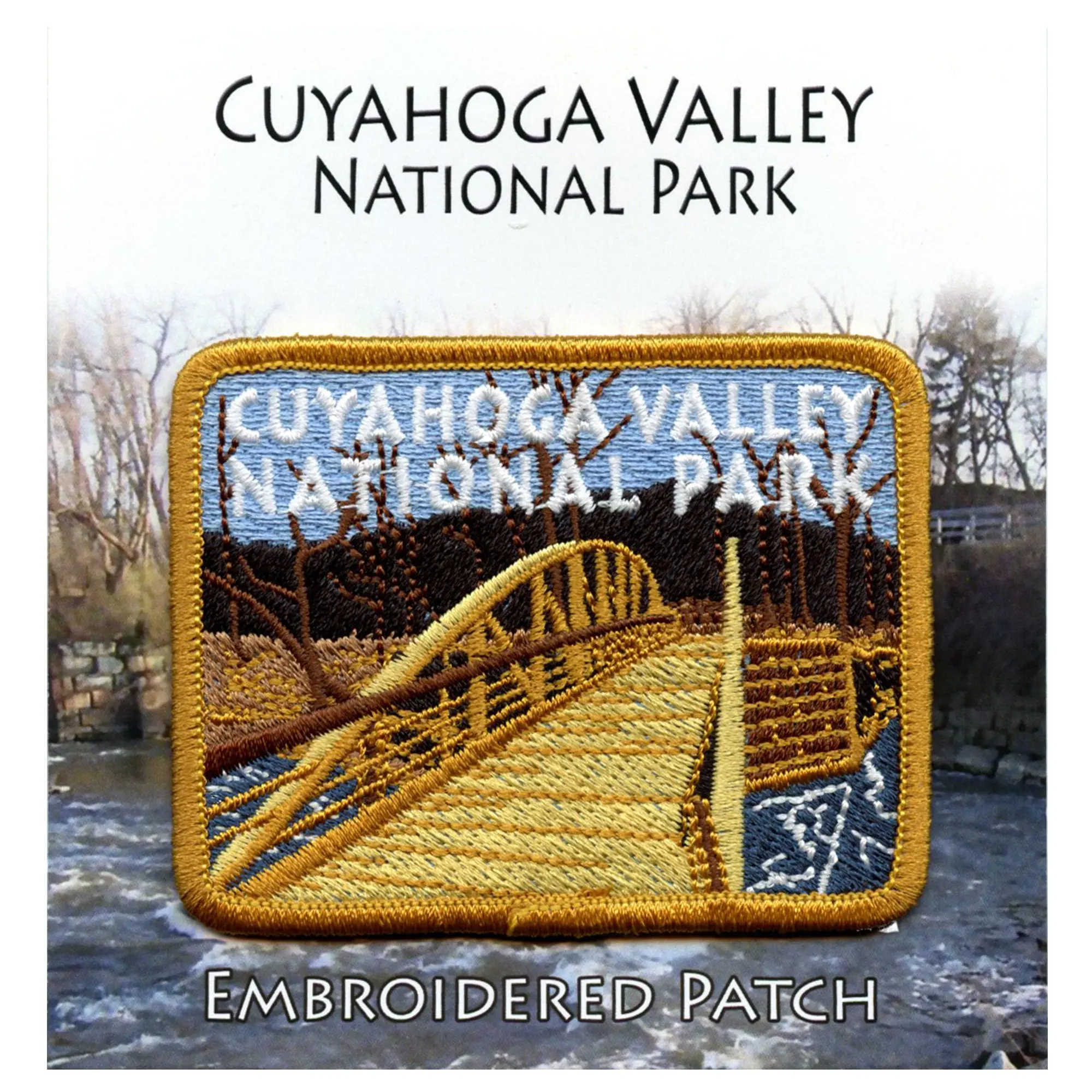 Cuyahoga Valley National Park Patch Ohio Towpath Trail Embroidered Iron On - Image 2