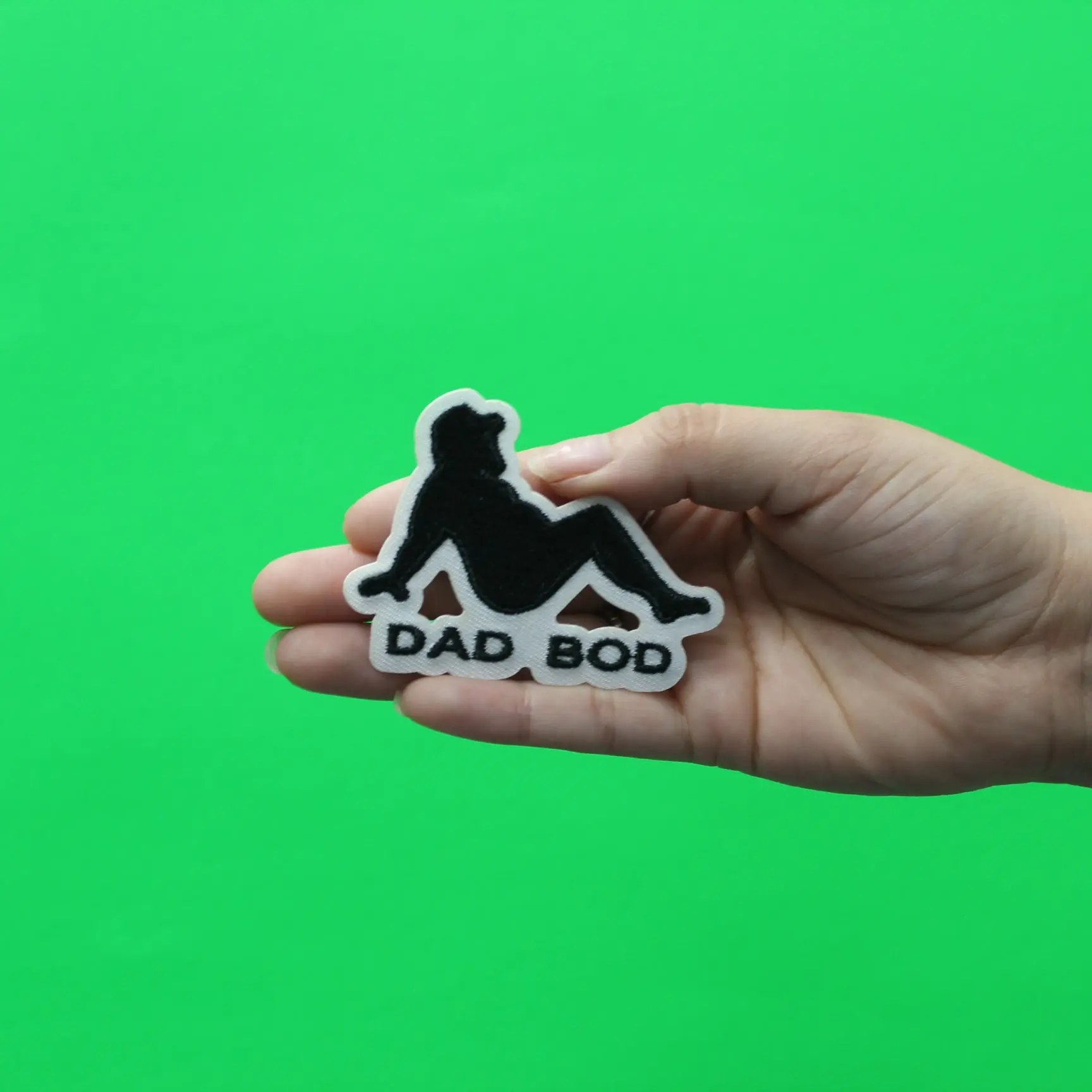 Dad Bod Patch Sexy Parody Embroidered Iron On - Image 2
