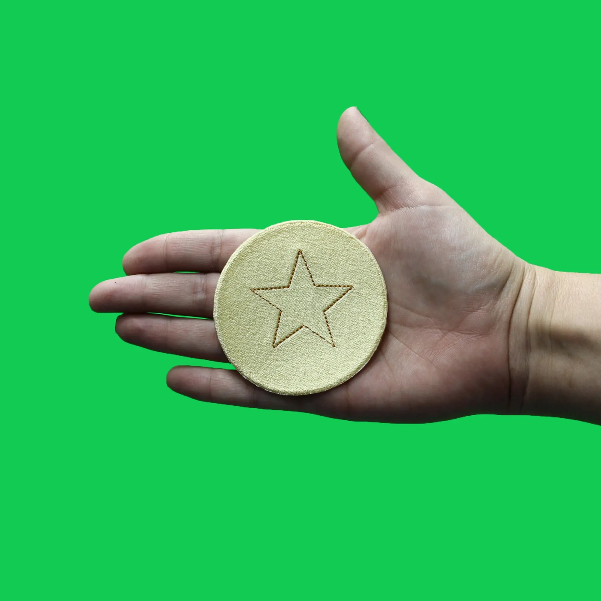 Dalgona Candy Star Shape Patch Survival Game Embroidered Iron On - Image 2