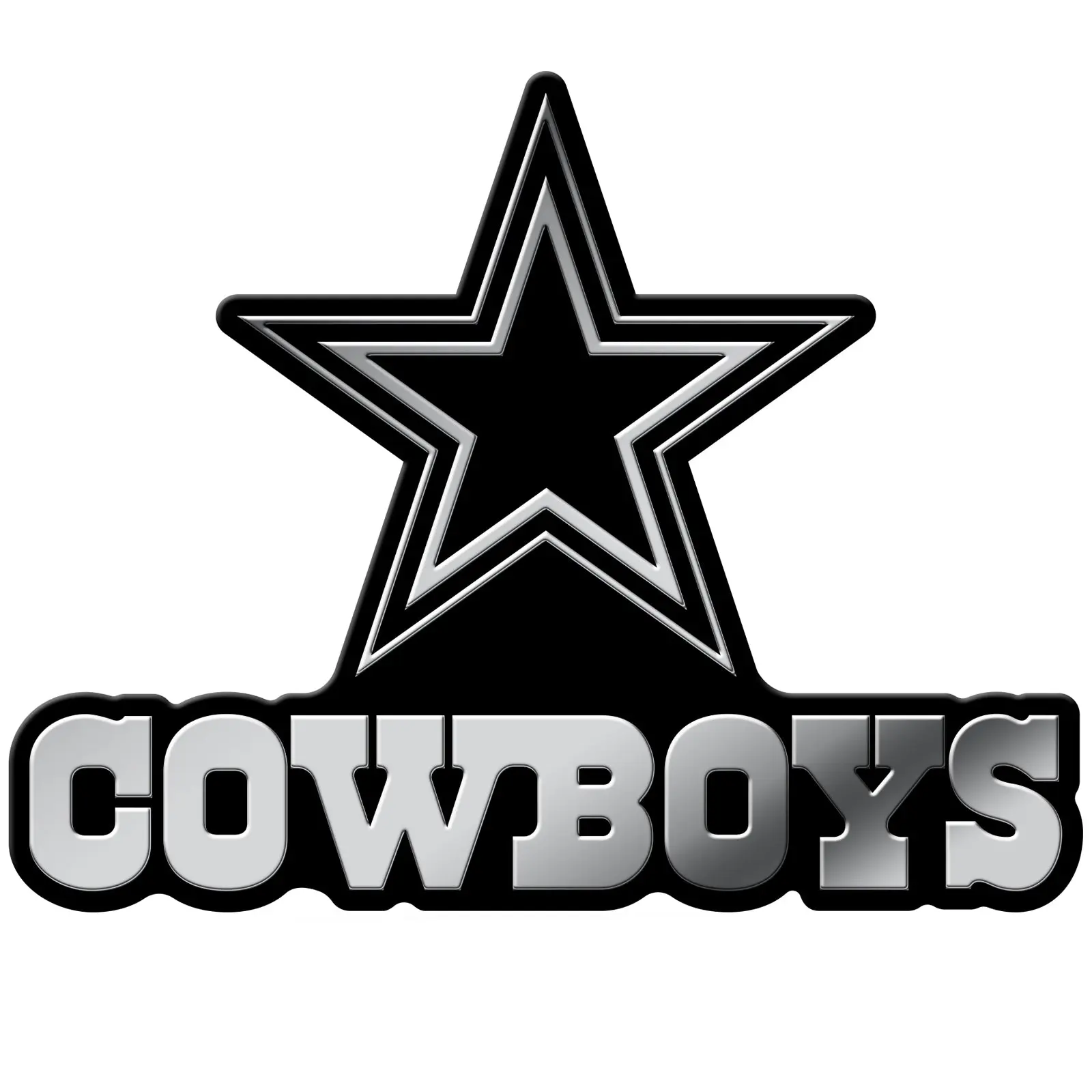 Dallas Cowboys Car 3D Chrome Auto Emblem (RICO)