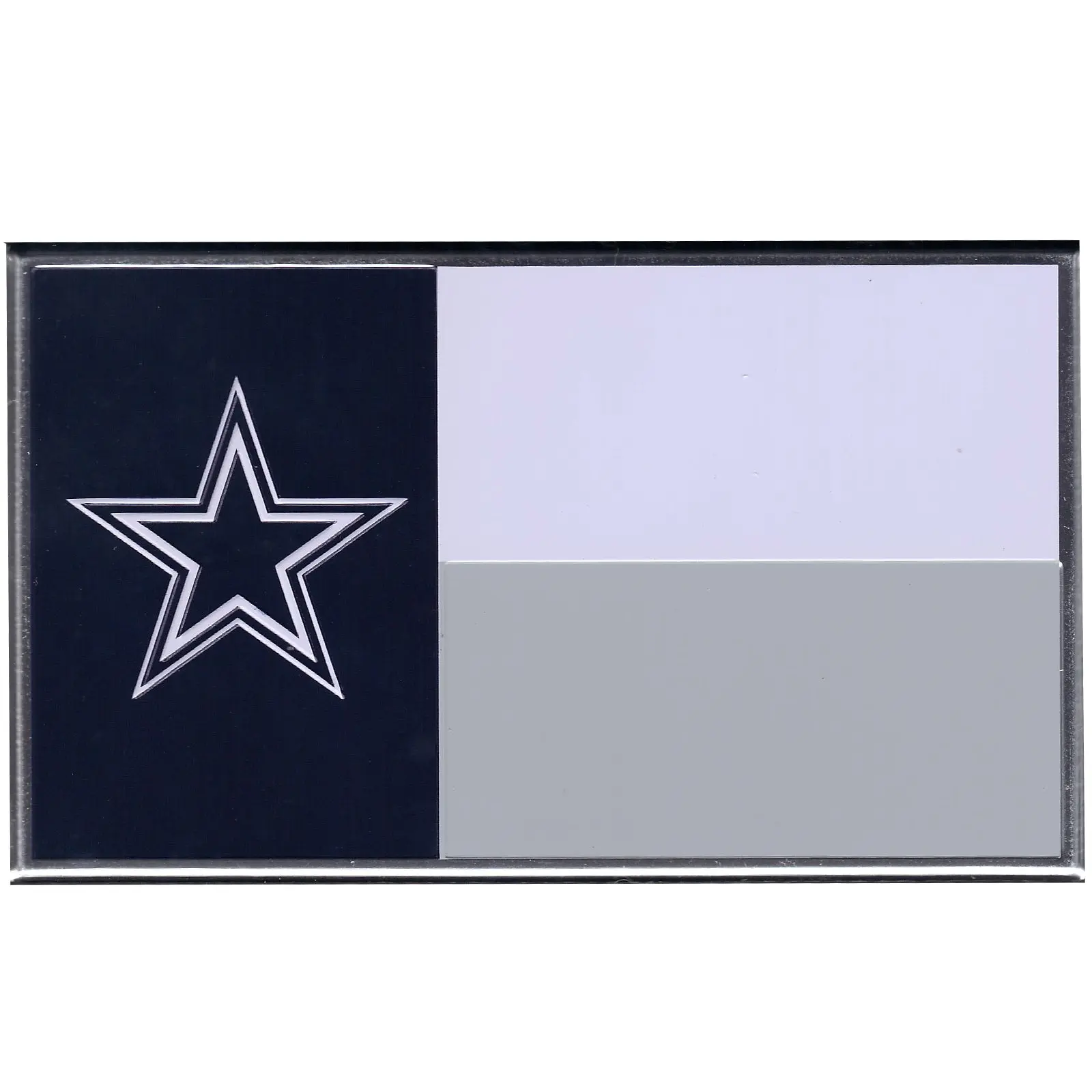 Dallas Cowboys Colored Aluminum Flag Car Auto Emblem