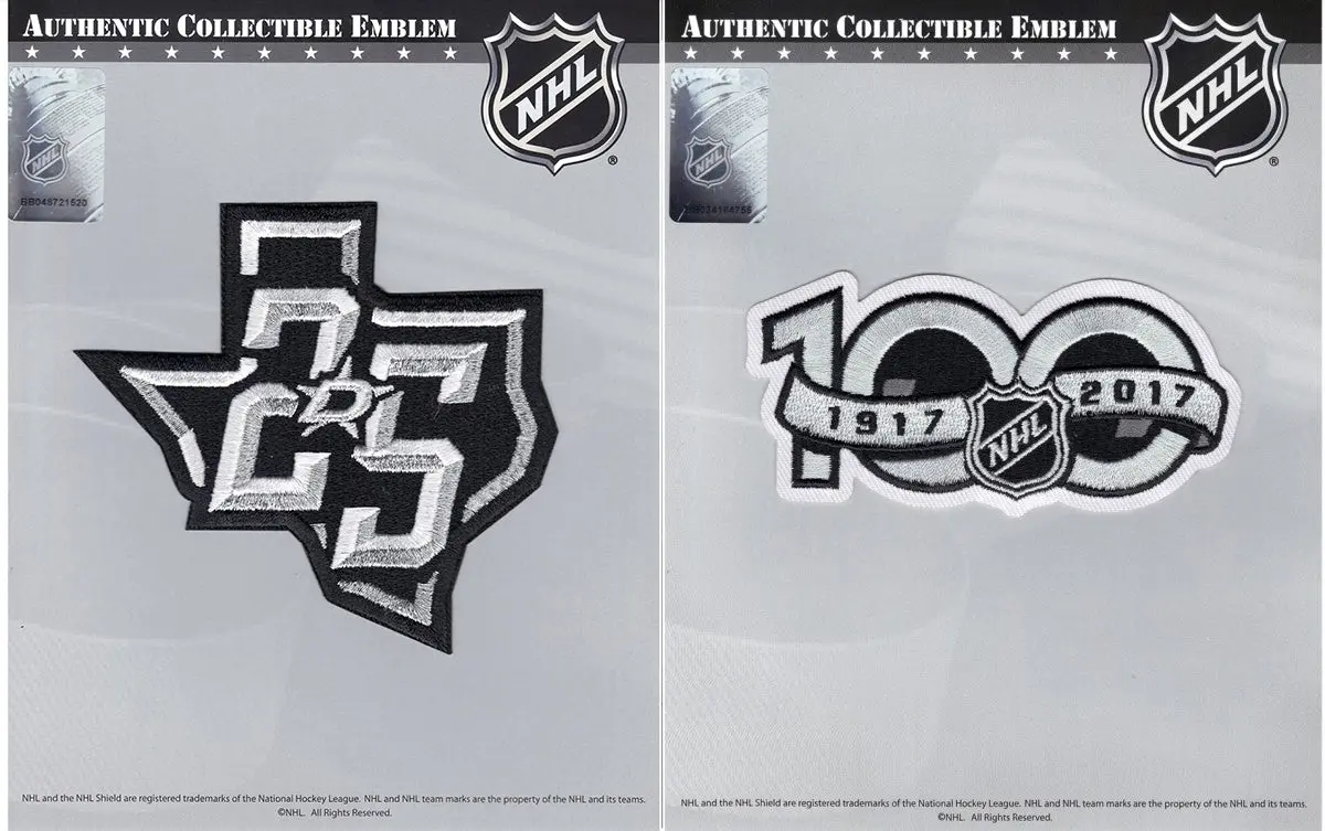 Dallas Stars 25th & NHL 100th Centennial Season Anniversary Jersey Patch
