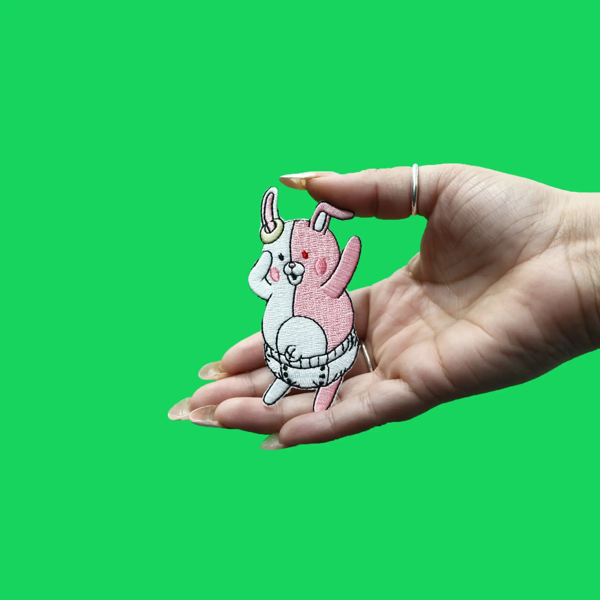 Danganronpa Monomi Rabbit DR3 Patch Japanese Anime Game Embroidered Iron On - Image 2