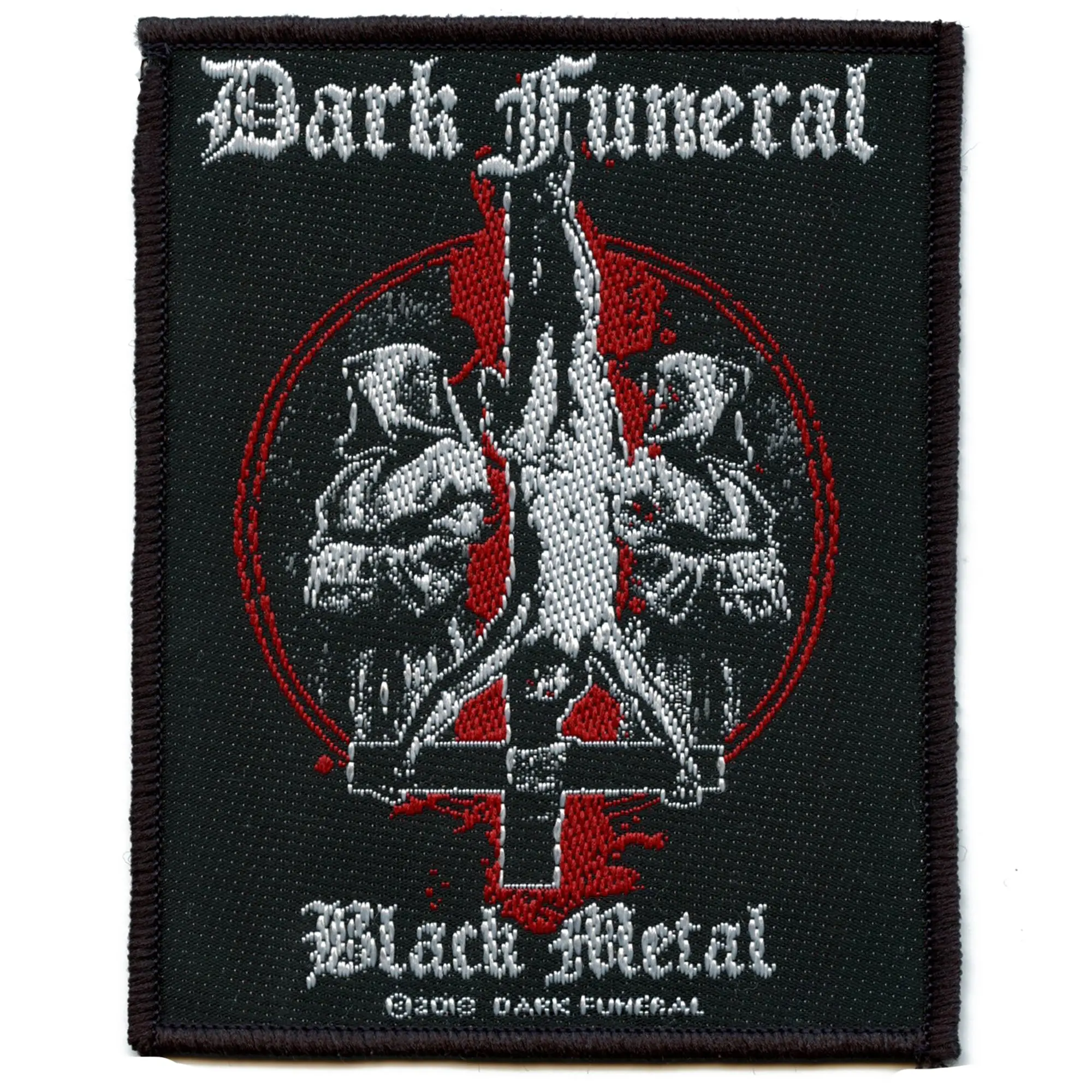 Dark Funeral Band Patch Black Metal Rock Woven Sew On