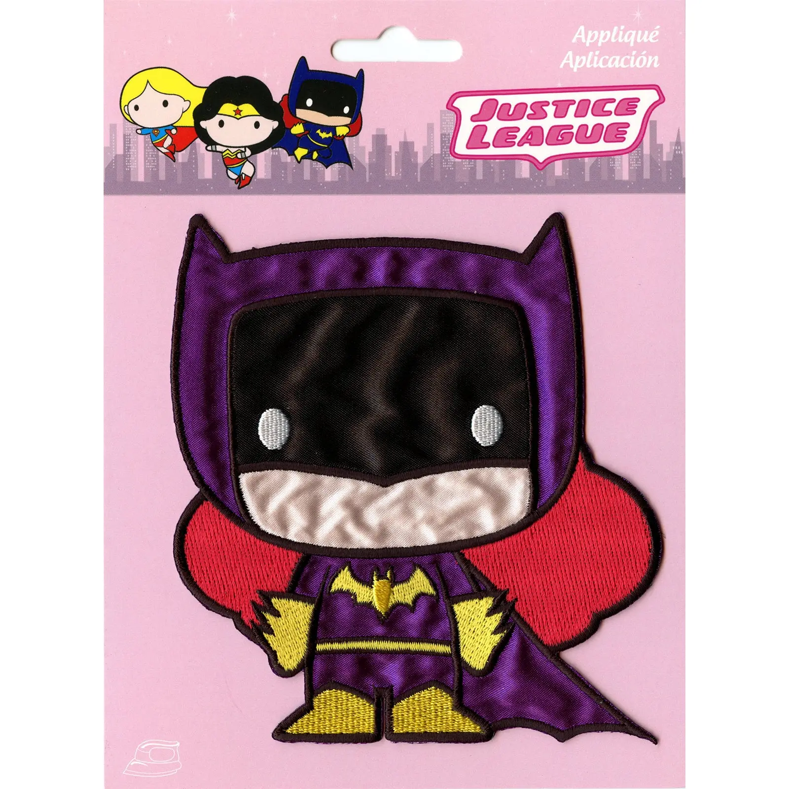 DC Comics Purple Batgirl Embroidered Iron on Applique Patch - Image 2
