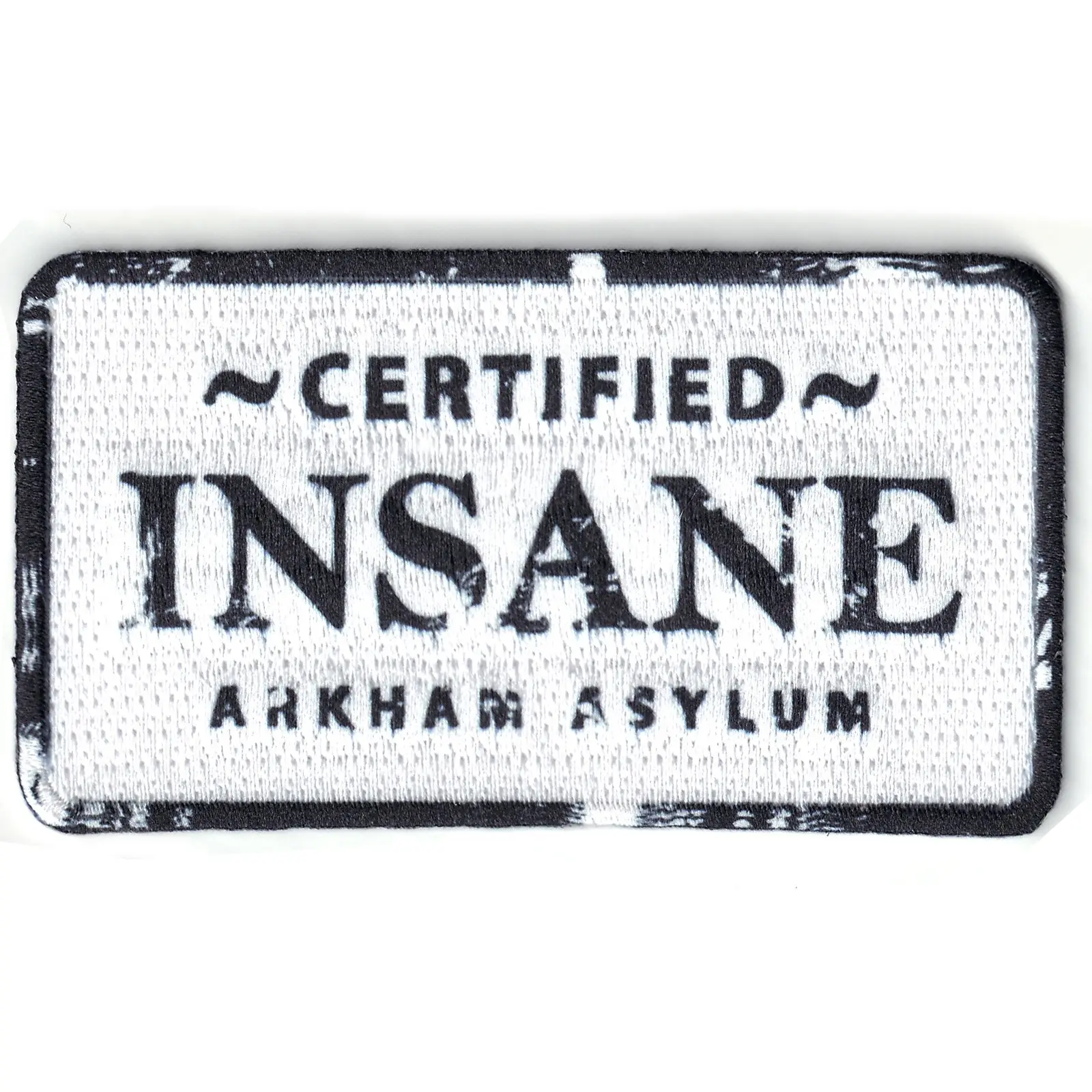 DC Comics Batman The Joker 'Certified Insane' Embroidered Iron On Patch