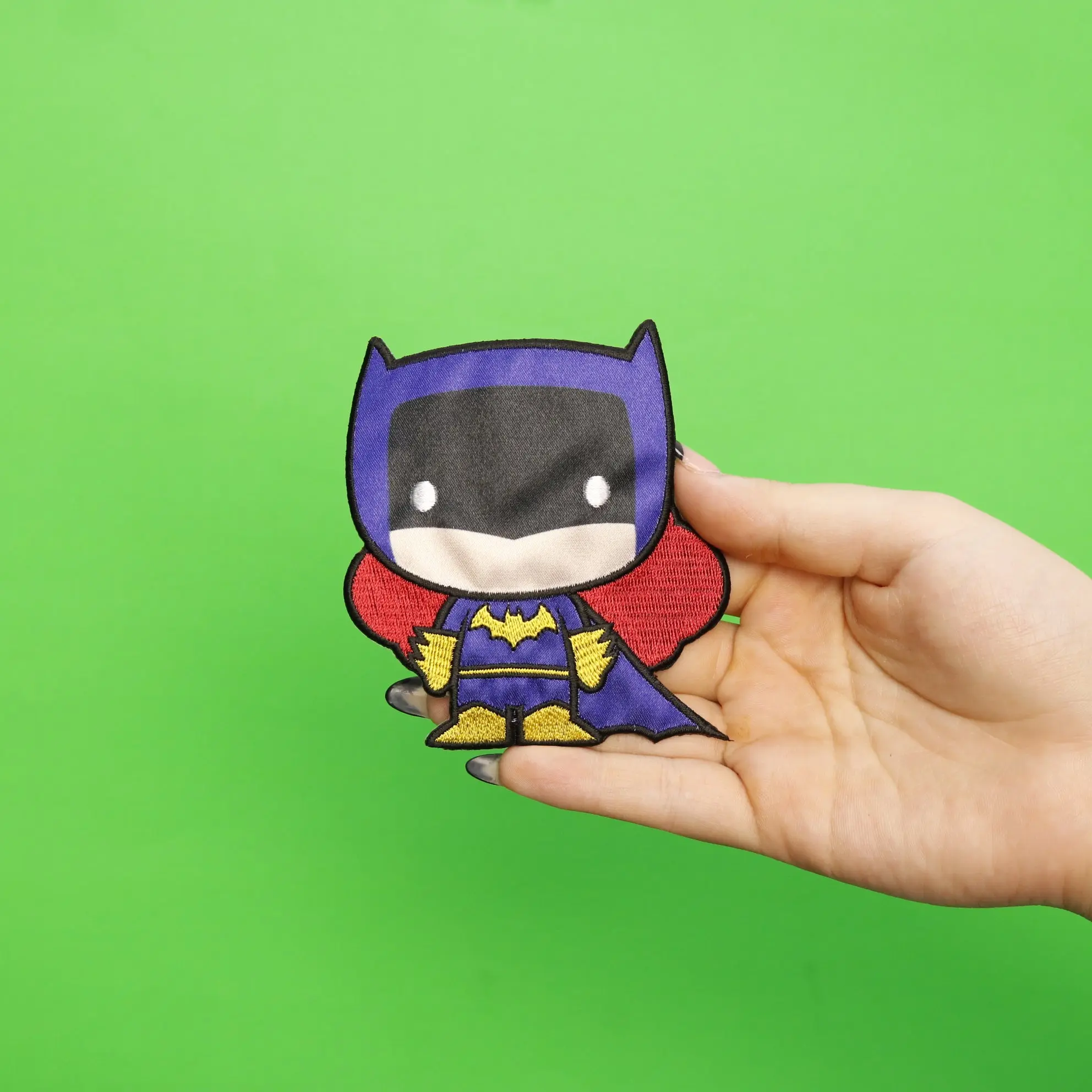 DC Comics Blue Batgirl Embroidered Iron on Applique Patch - Image 3