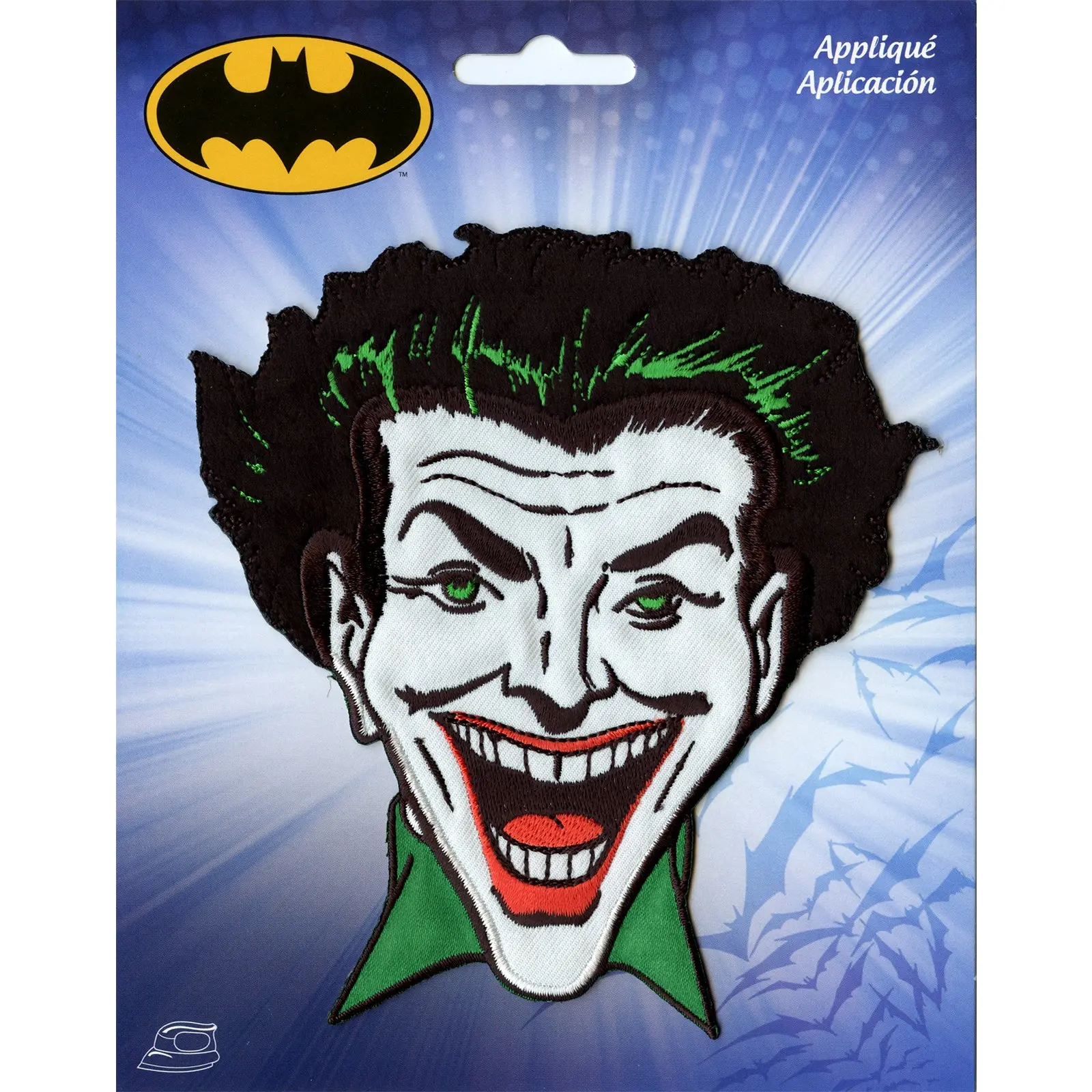 Dc Comics Joker Head Iron on Embroidered Applique Patch - Image 2