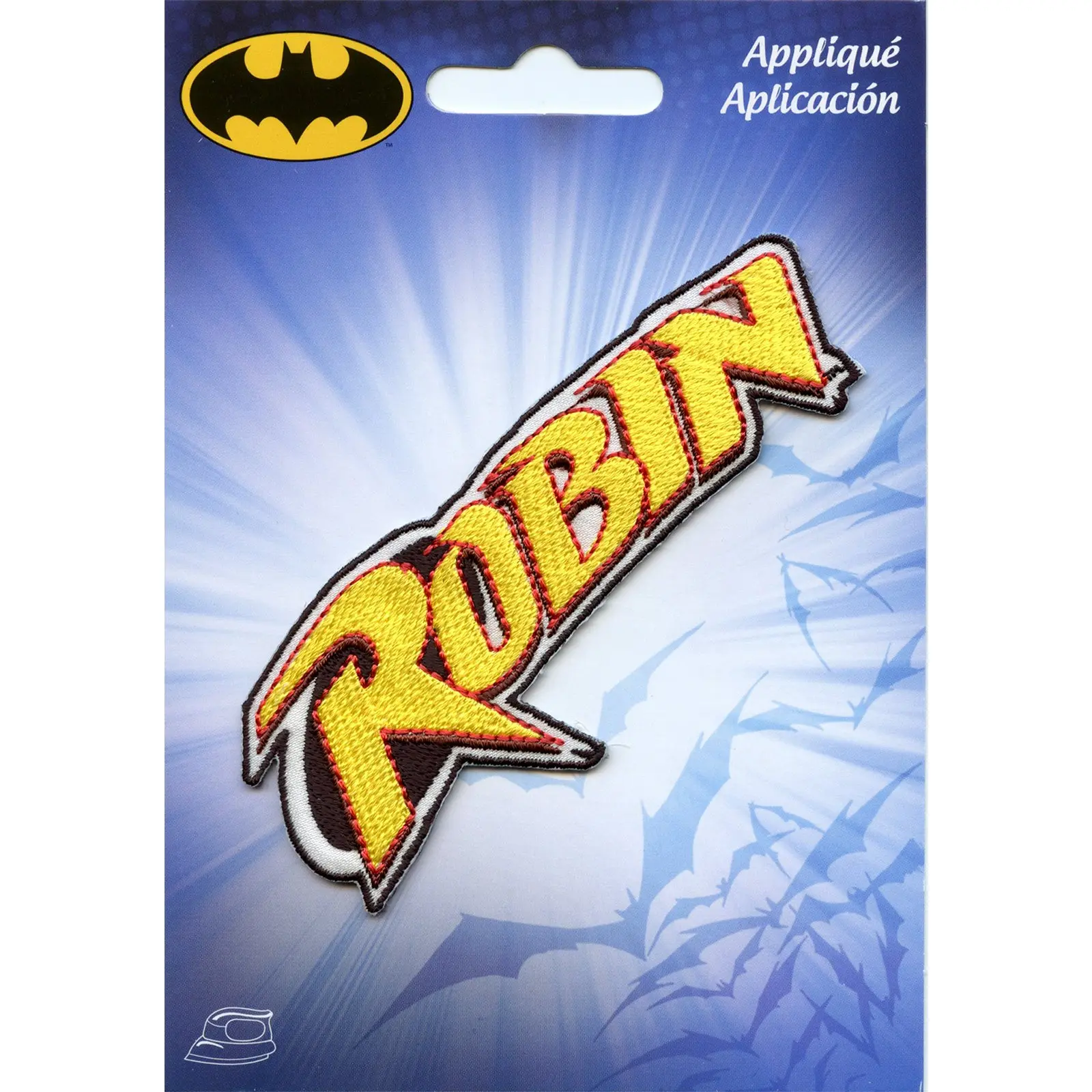 Dc Comics Robin Batman Script Iron on Embroidered Patch