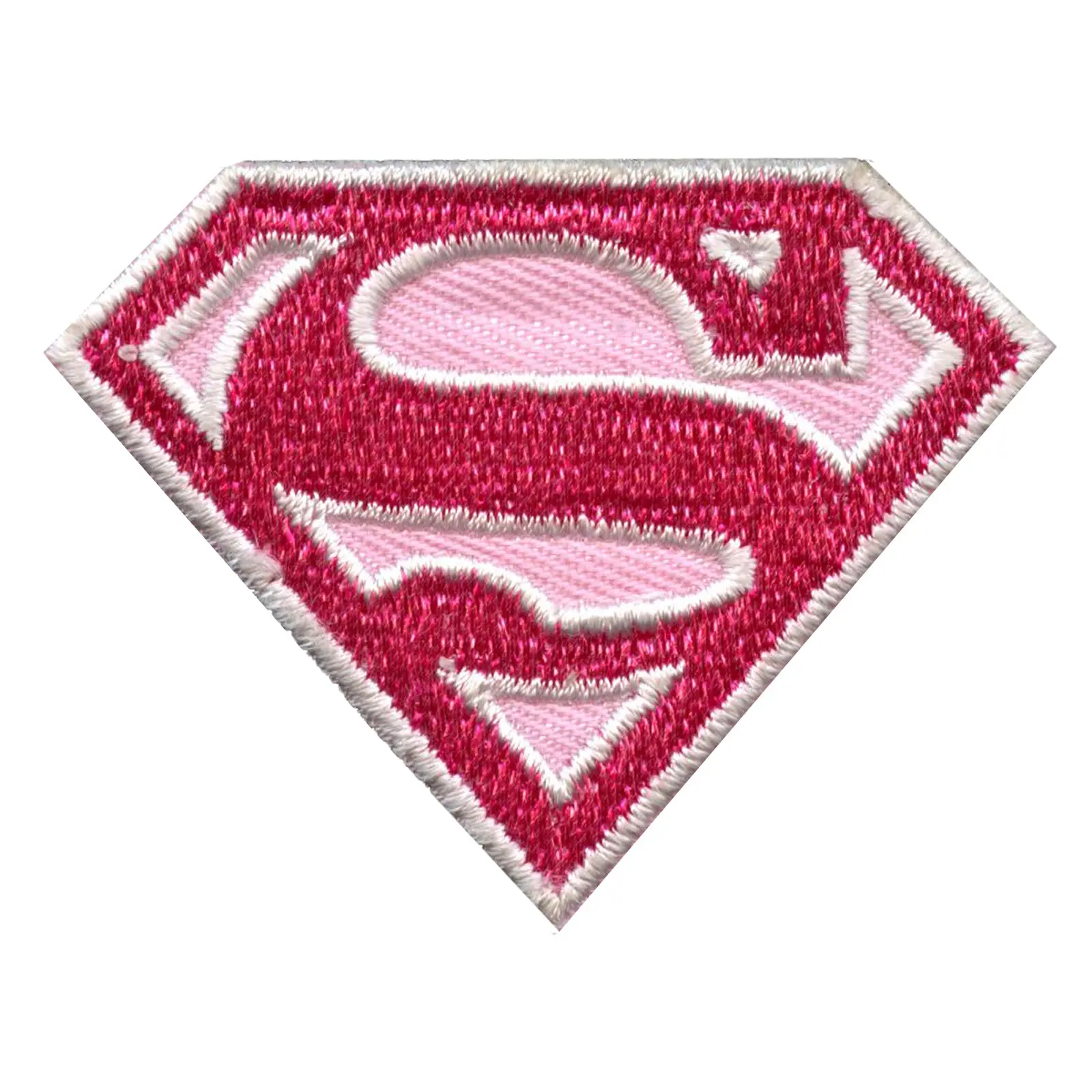 DC Comics Patch Supergirl Pink Logo Embroidered Iron on - Small