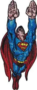 DC Comics Superman Flying iron on Applique Patch