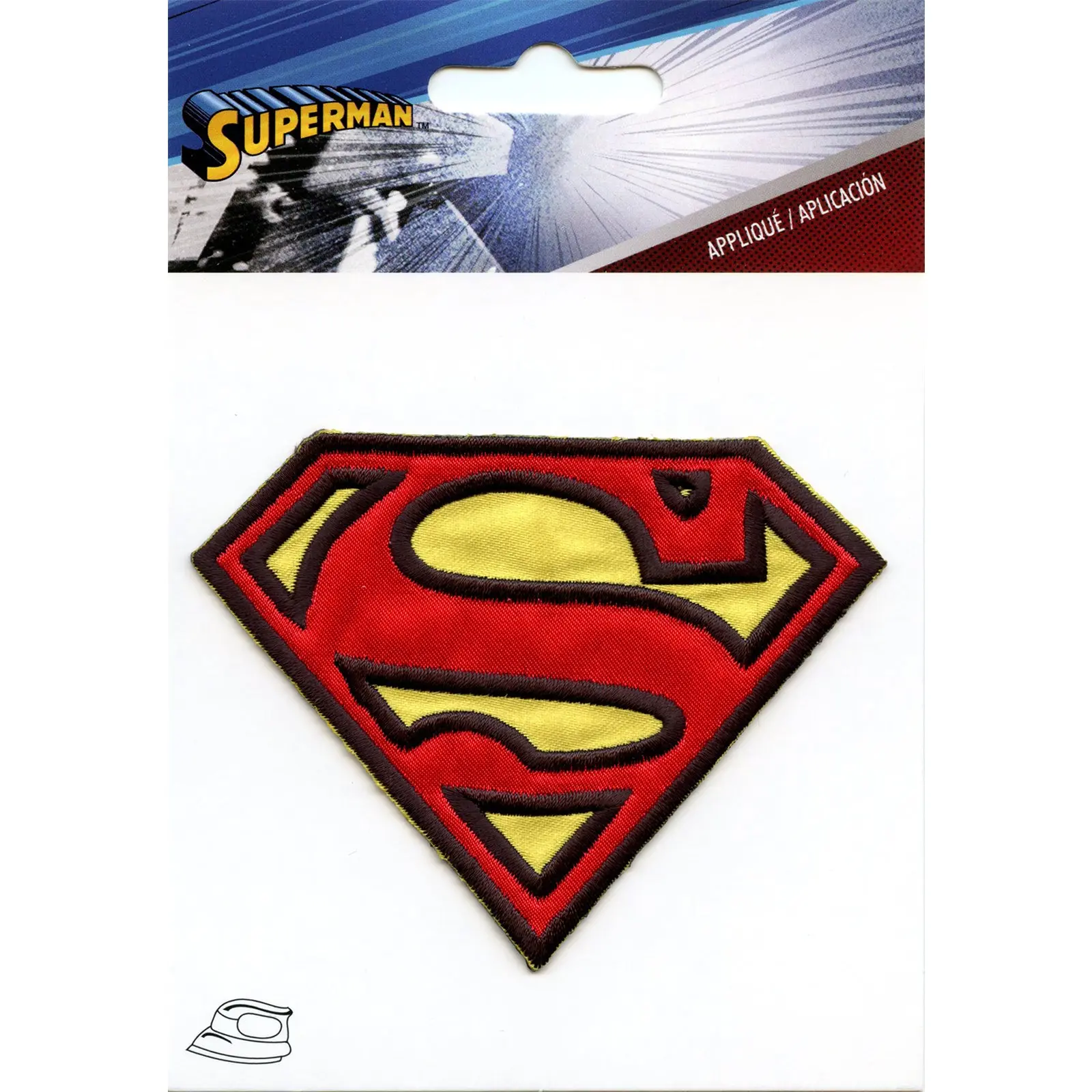 Dc Comics Superman Logo Iron on Embroidered Applique Patch - Medium - Image 2