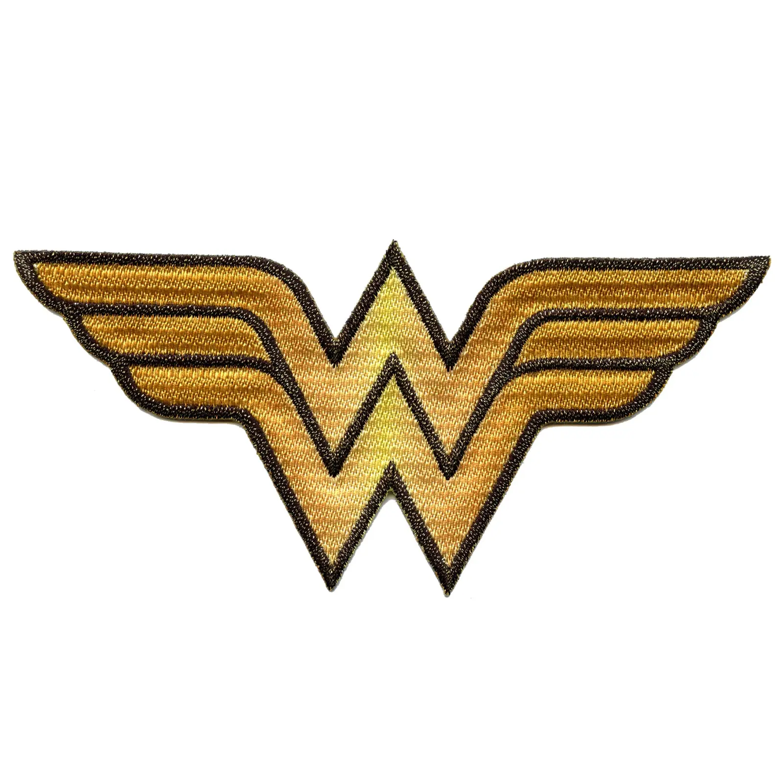 DC Comics Wonder Woman Glitter Logo Iron on Applique Patch - L