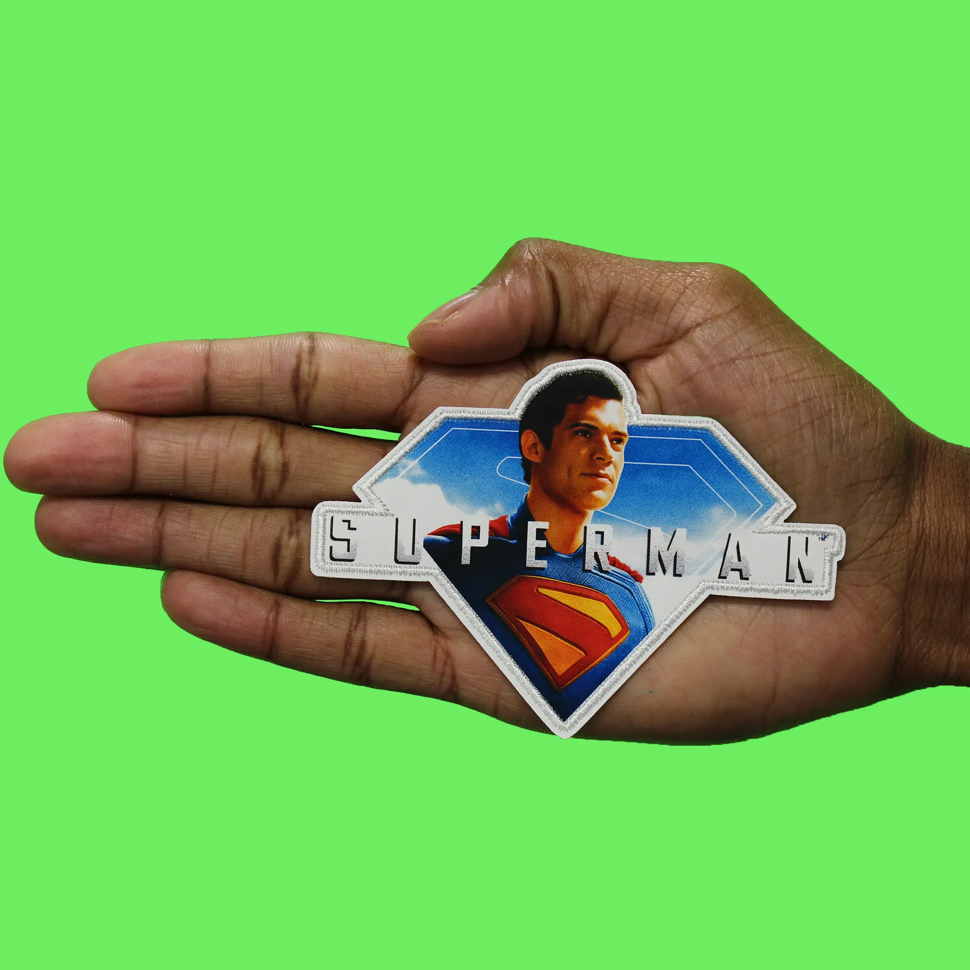 DC Superman Clark Kent Patch Kryptonian Krypto Superhero Embroidered Iron On - Image 2