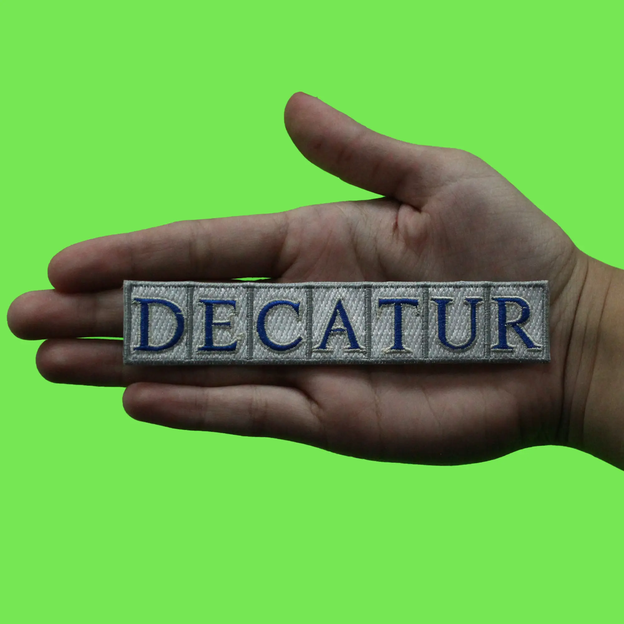Decatur Street Tiles Patch New Orleans Travel Embroidered Iron On - Image 2