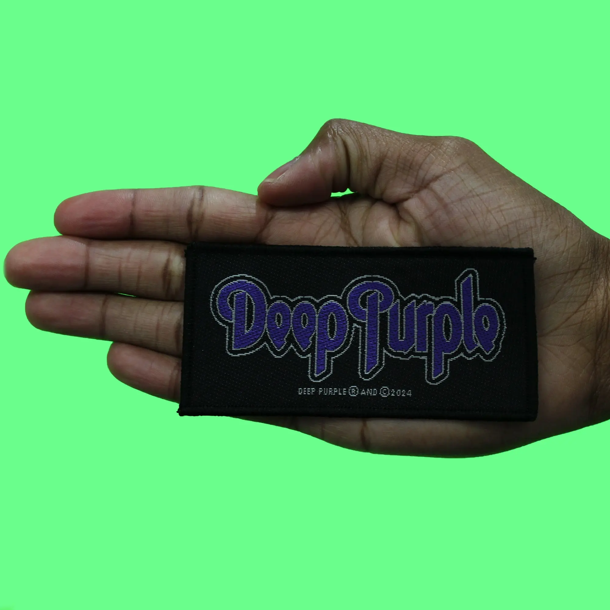 Deep Purple Logo Patch Rock Band Woven Sew On - Image 2