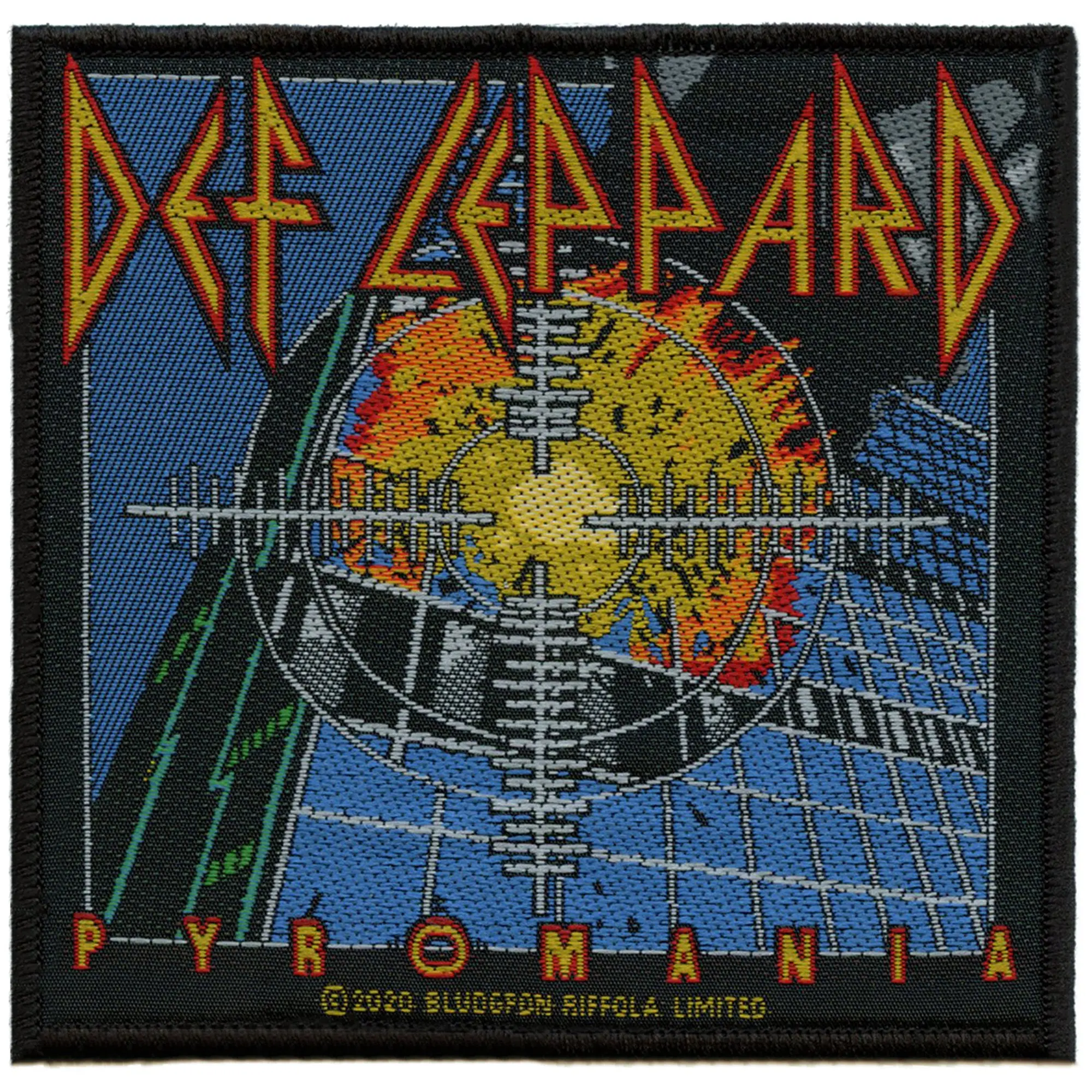 Def Leppard Pyromania Patch English Rock Album Woven Sew On