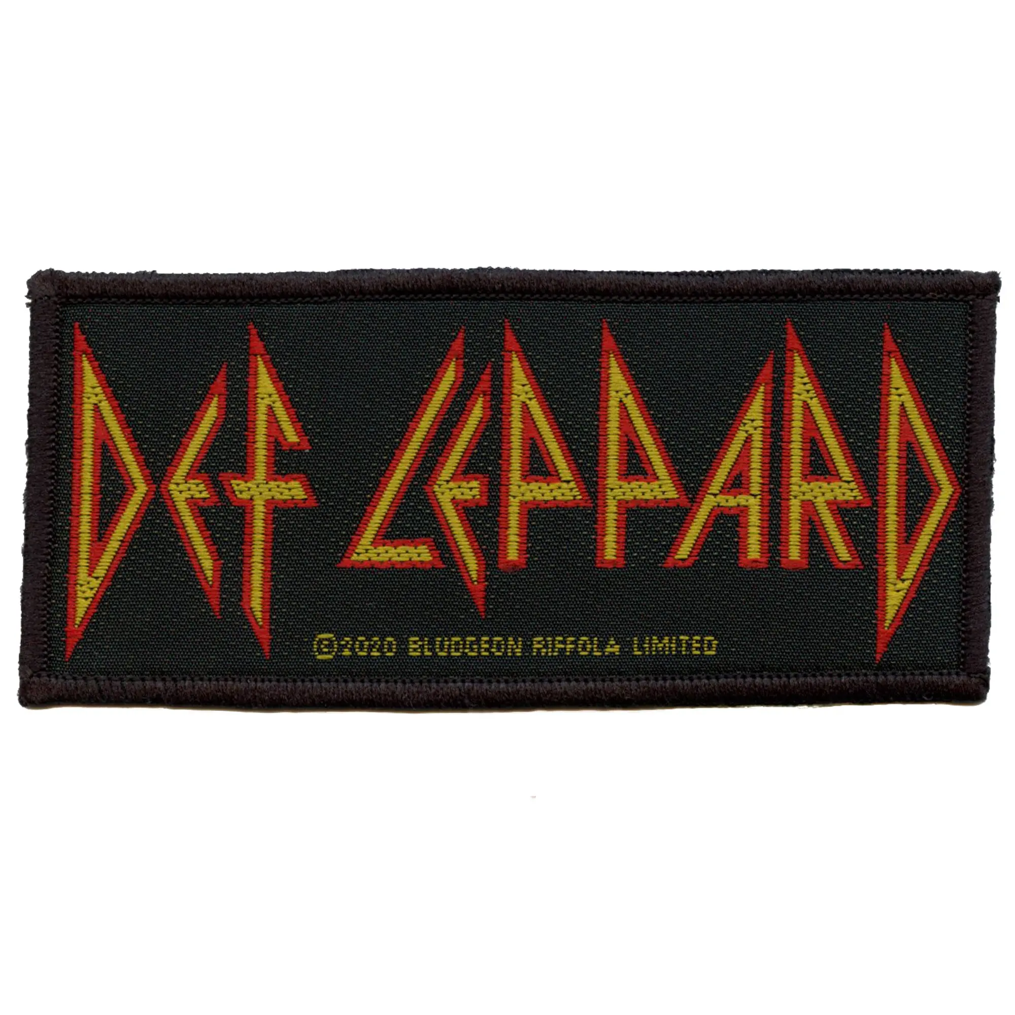 Def Leppard Strip Logo Patch English Rock Band Woven Sew On