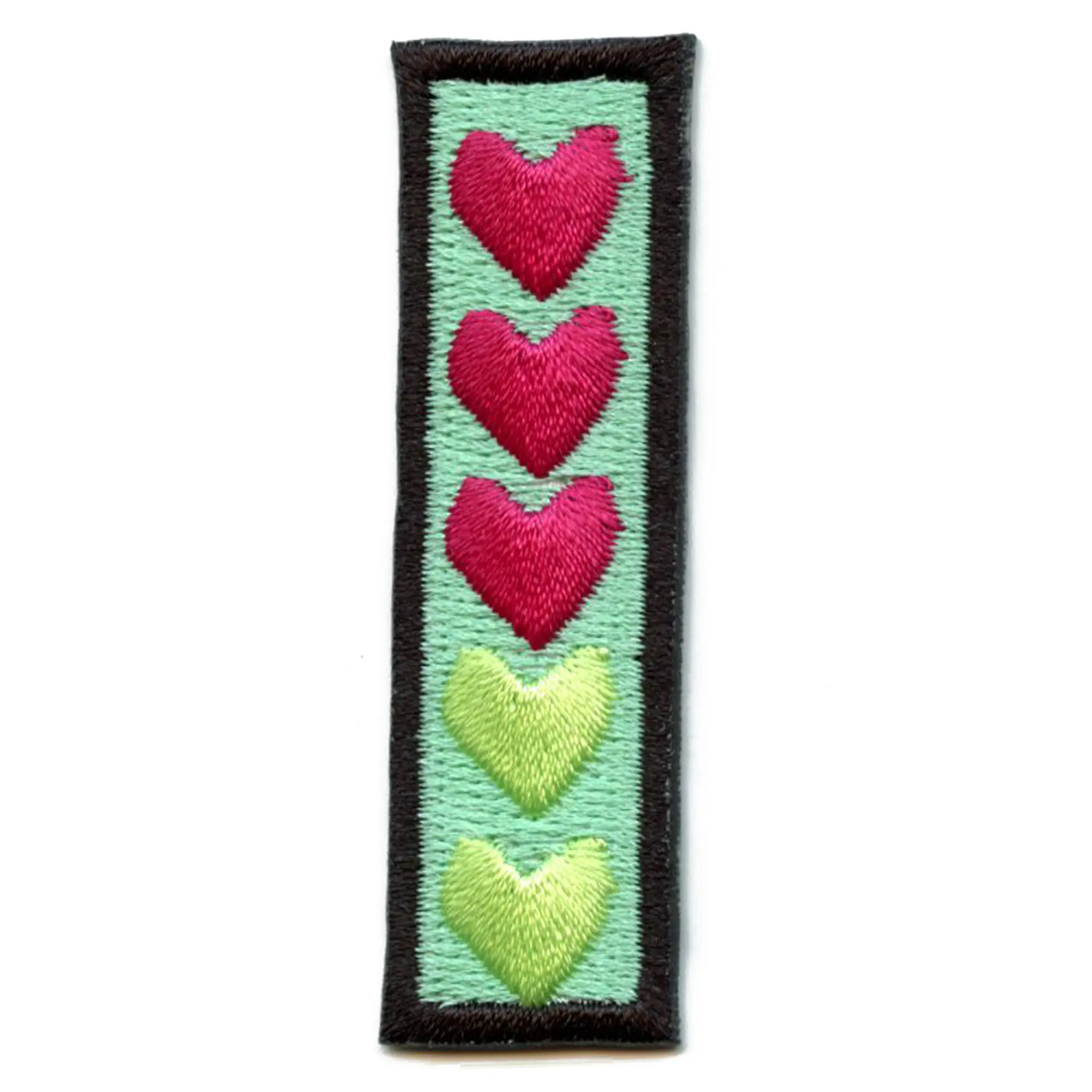 Demon Love Katana Sword Patch Slayer Hearts Embroidered Iron On