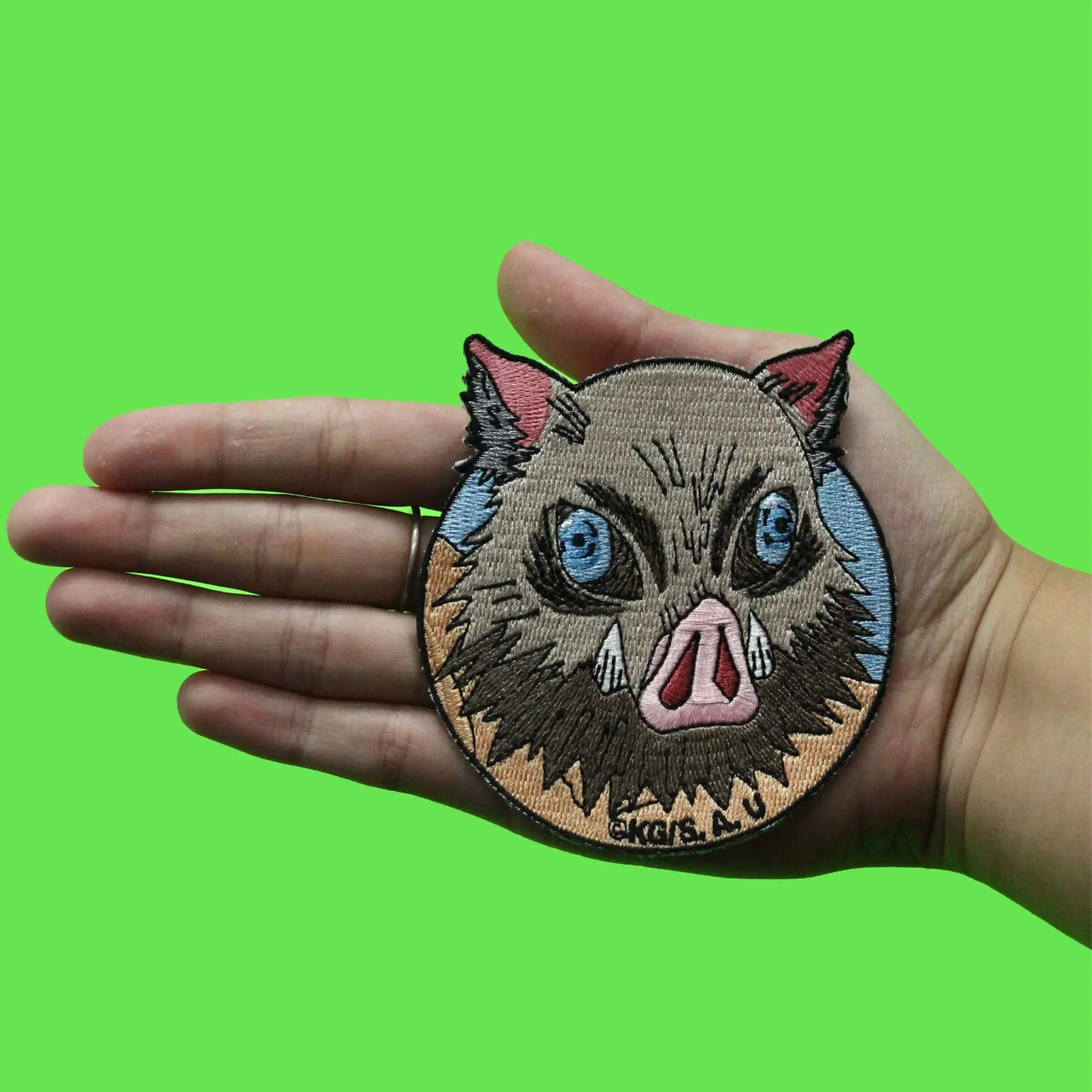 Demon Slayer Inosuke Hashiriba Patch Anime Character Embroidered Iron On - Image 2