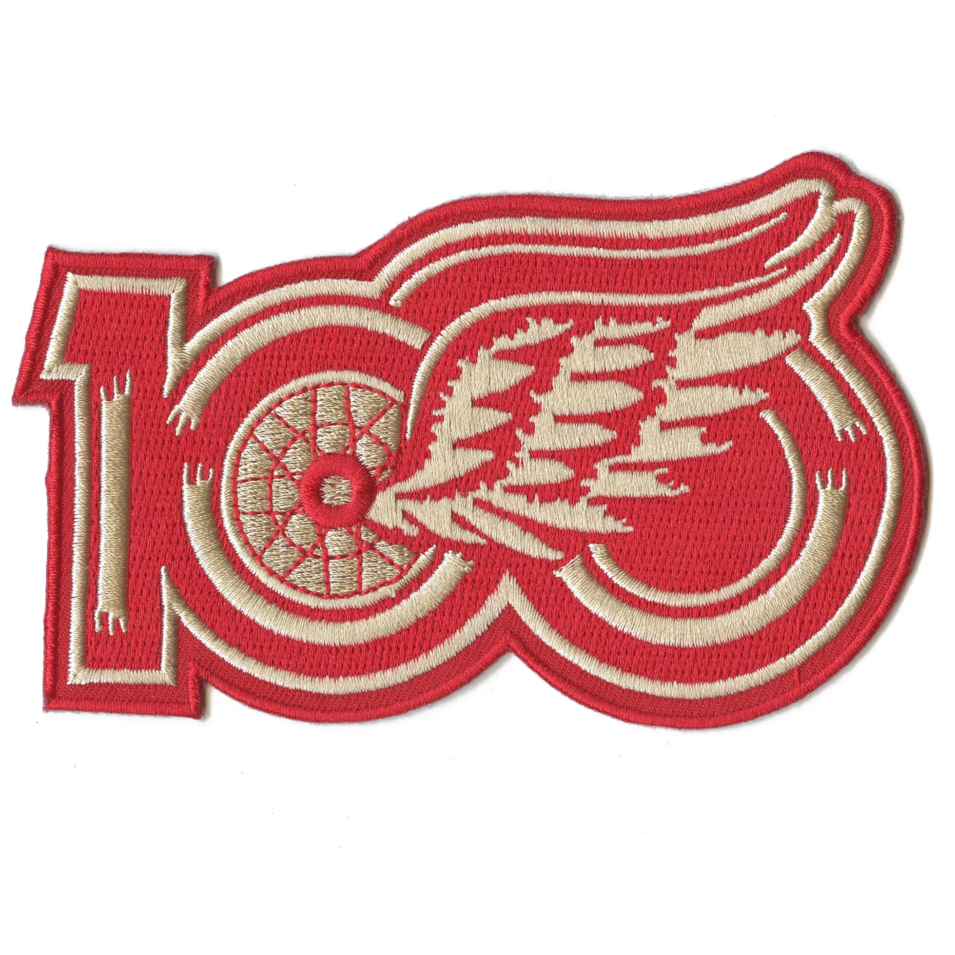 Detroit Red Wings 100th Anniversary NHL Season Jersey Patch 2025-26 Alternate - Image 2