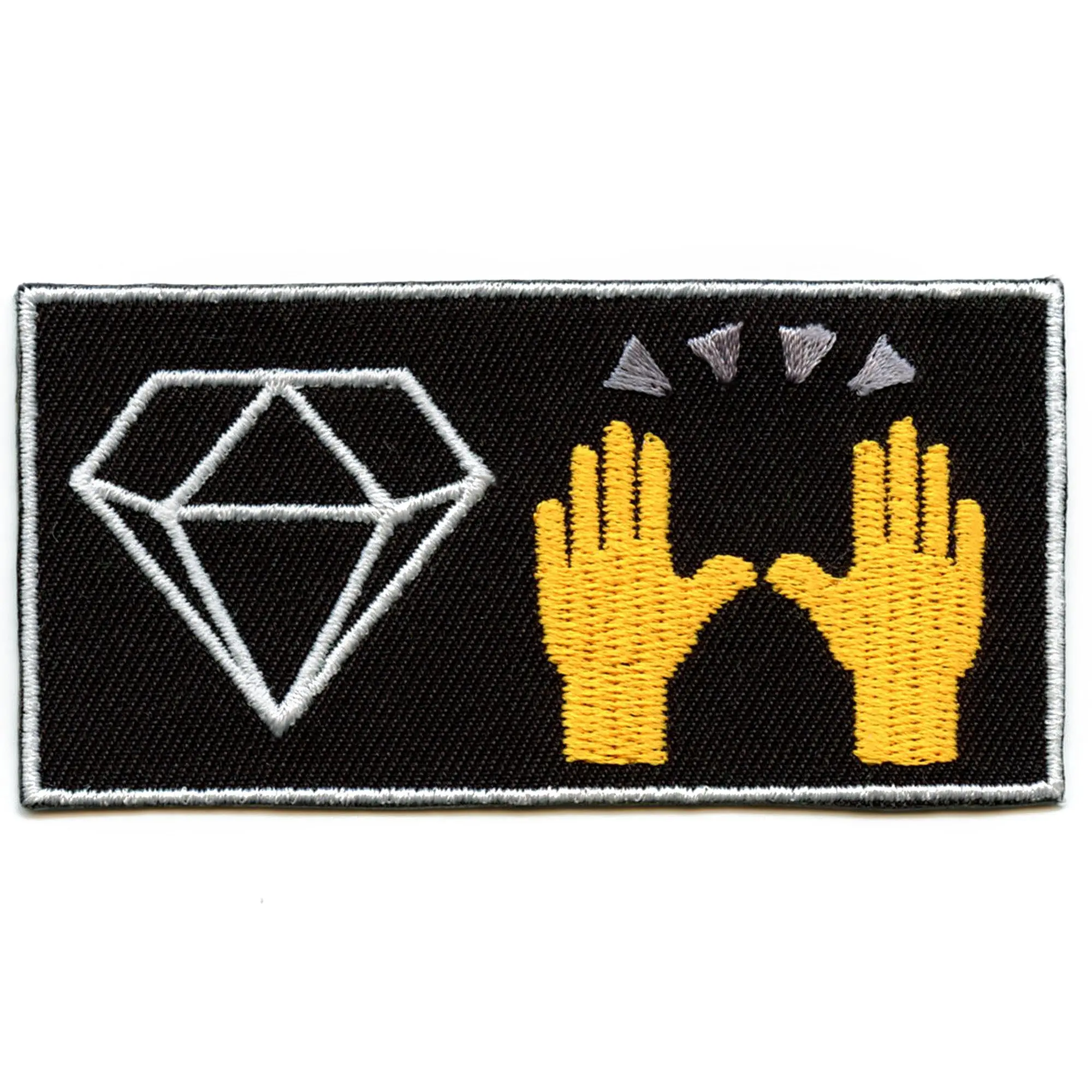 Diamond Hands Stock Boys Holding Money Embroidered Iron On Patch