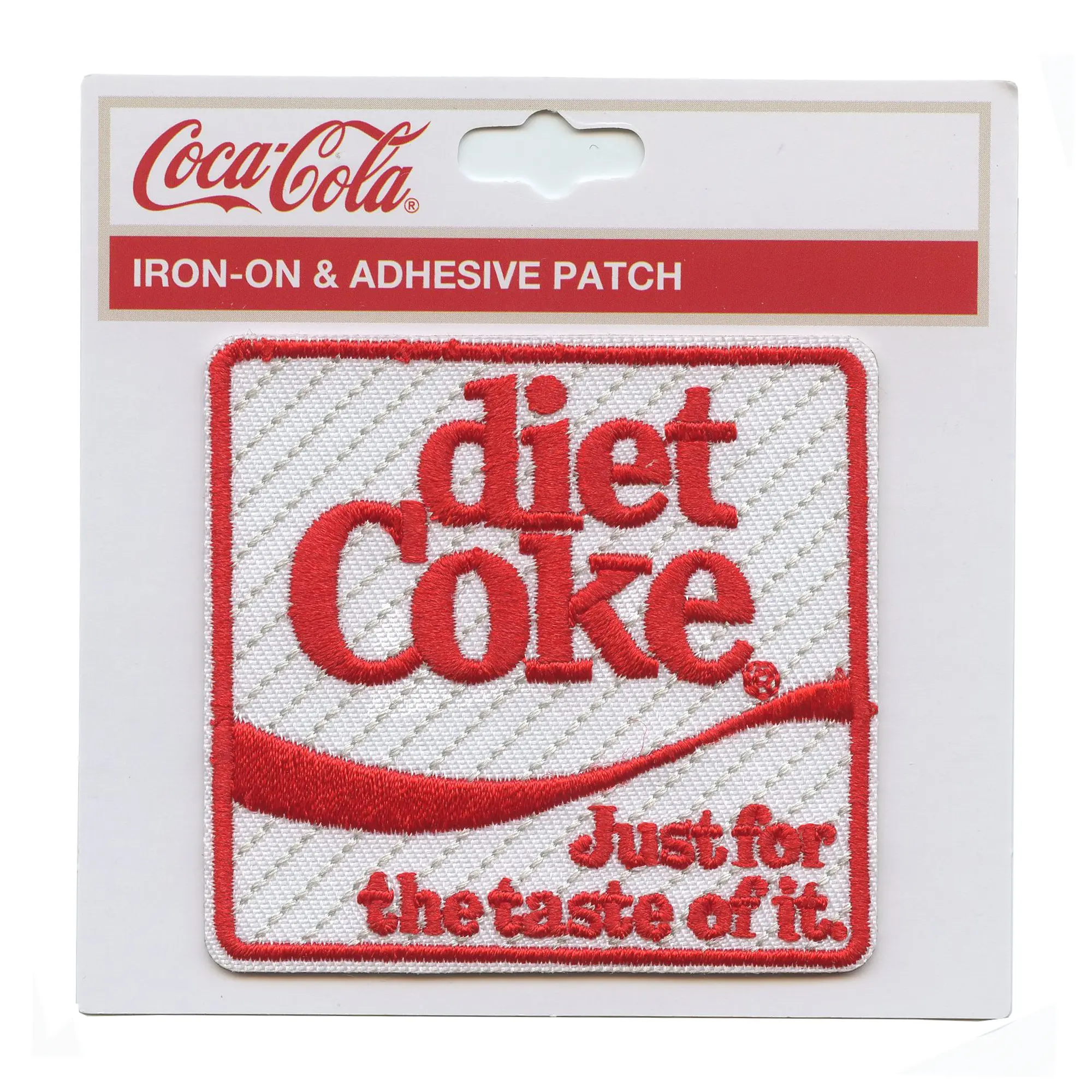 Diet Coke Coca Cola Logo Patch Just For The Taste Of It Embroidered Iron On - Image 2
