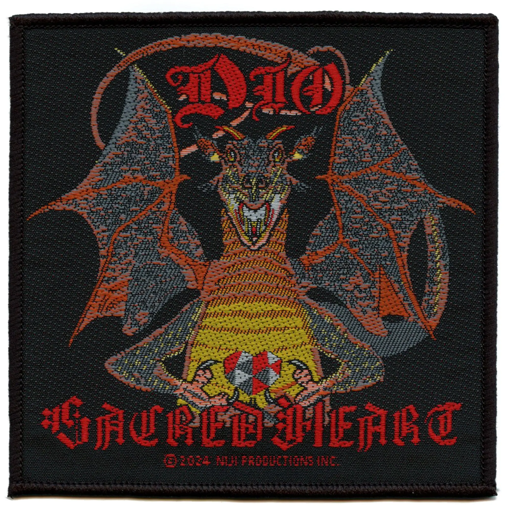 Dio Sacred Heart Patch Mascot Rock Band Woven Sew On