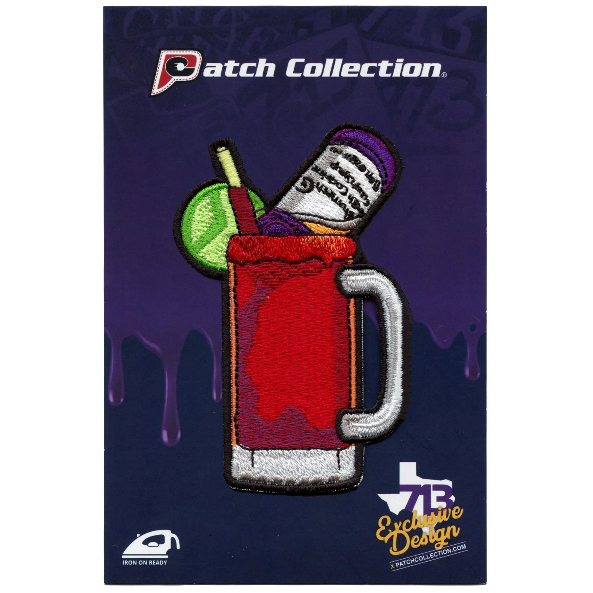 Dirty Michelada and Drank Patch Mexican Alcohol With Codeine Embroidered Iron On
