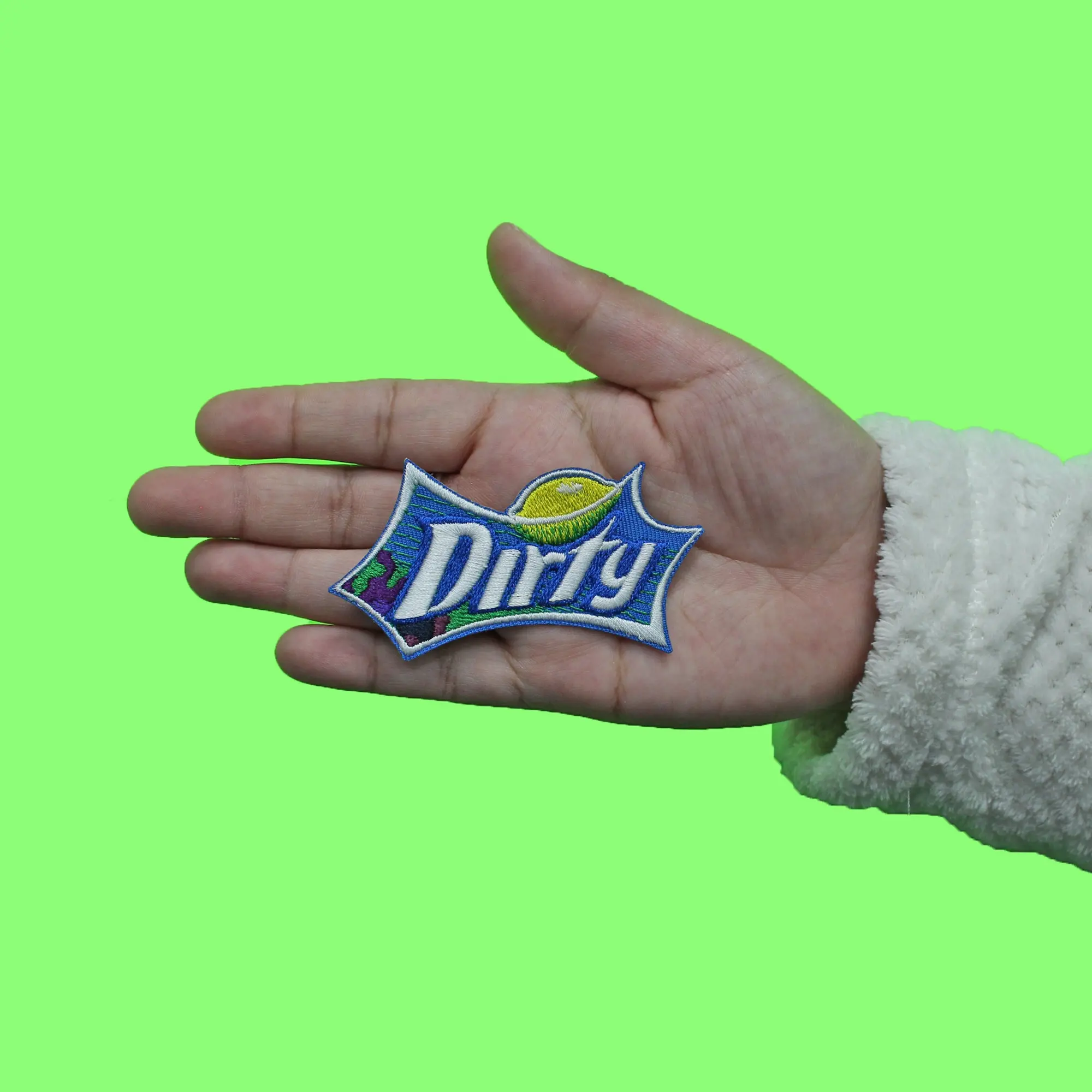 Dirty Soda Logo Patch Purple Drank Syrup Embroidered Iron On - Image 3