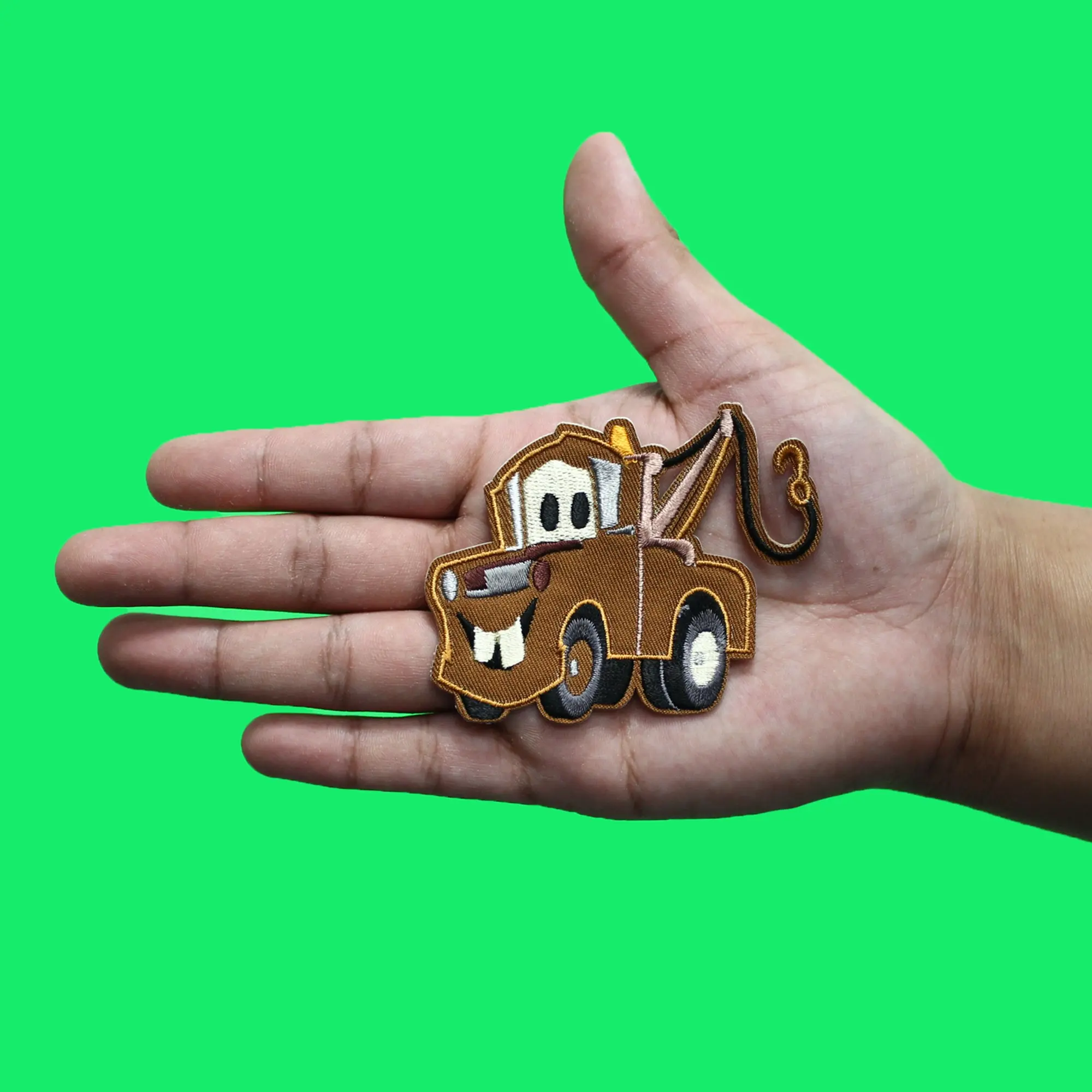 Disney Cars Mater Pose Patch Brown Pickup Truck Embroidered Iron On - Image 3