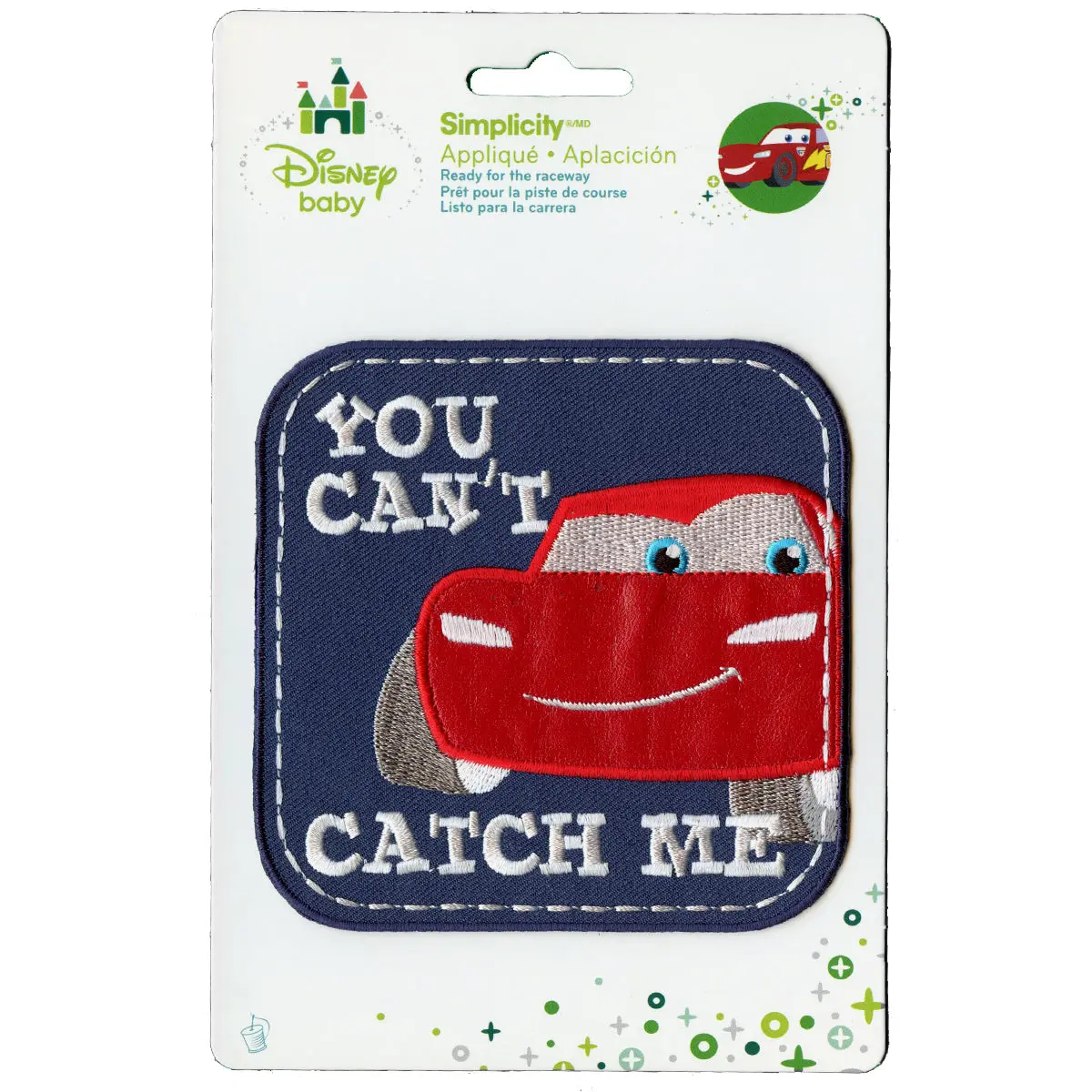 Disney Cars You Can't Catch Me Embroidered Applique Patch - Image 2
