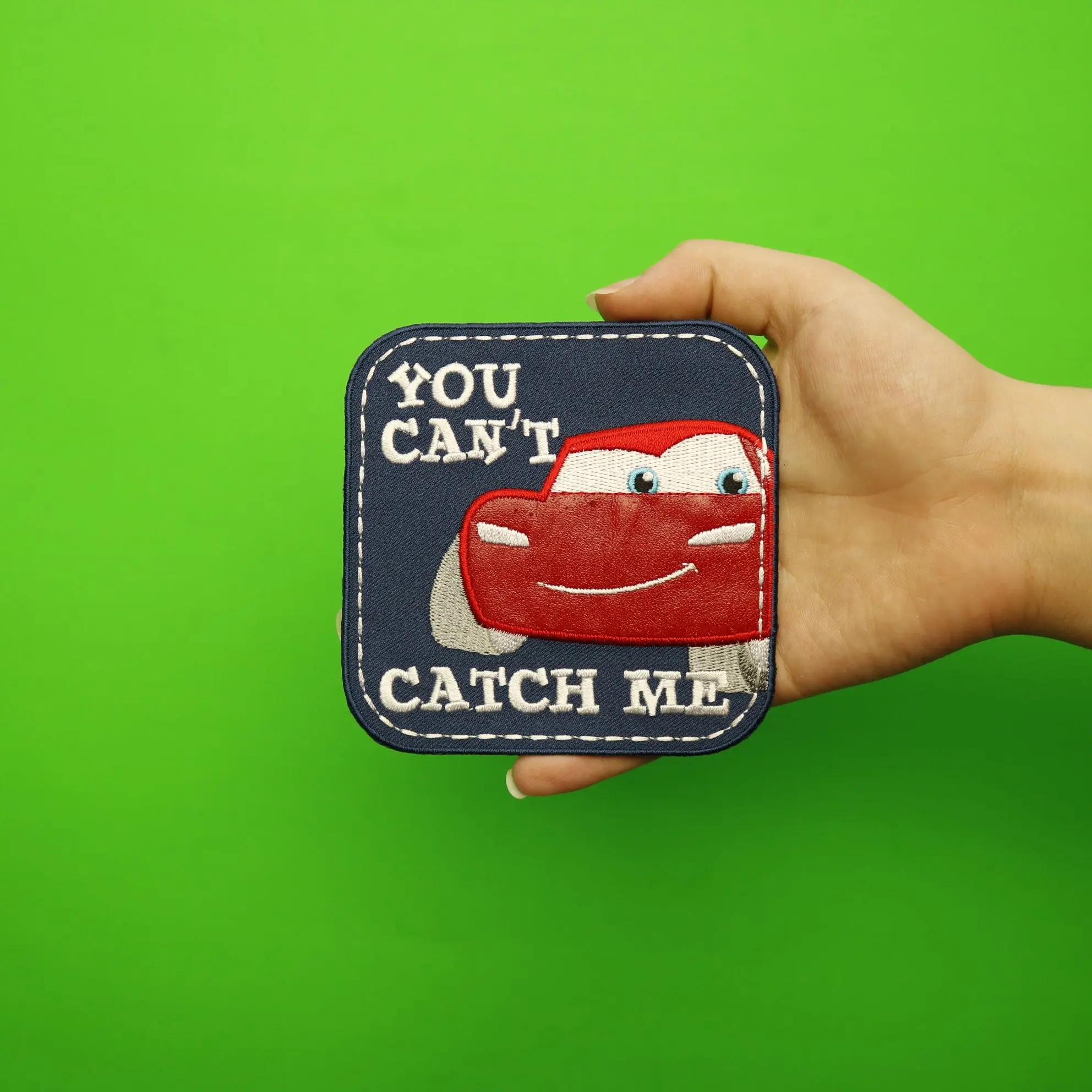 Disney Cars You Can't Catch Me Embroidered Applique Patch - Image 3