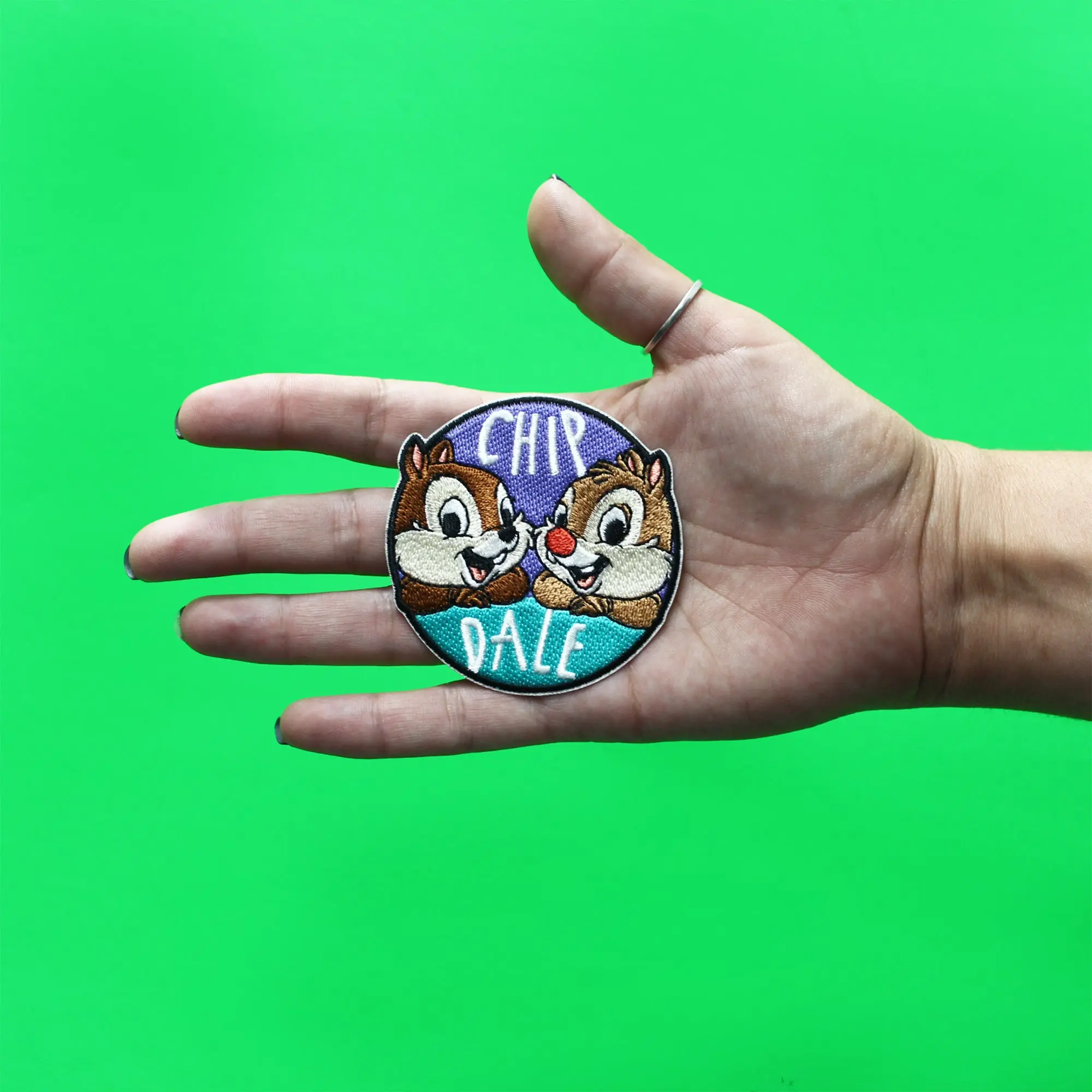 Disney Chip And Dale Patch Animals Duo Cartoon Embroidered Iron On - Image 2