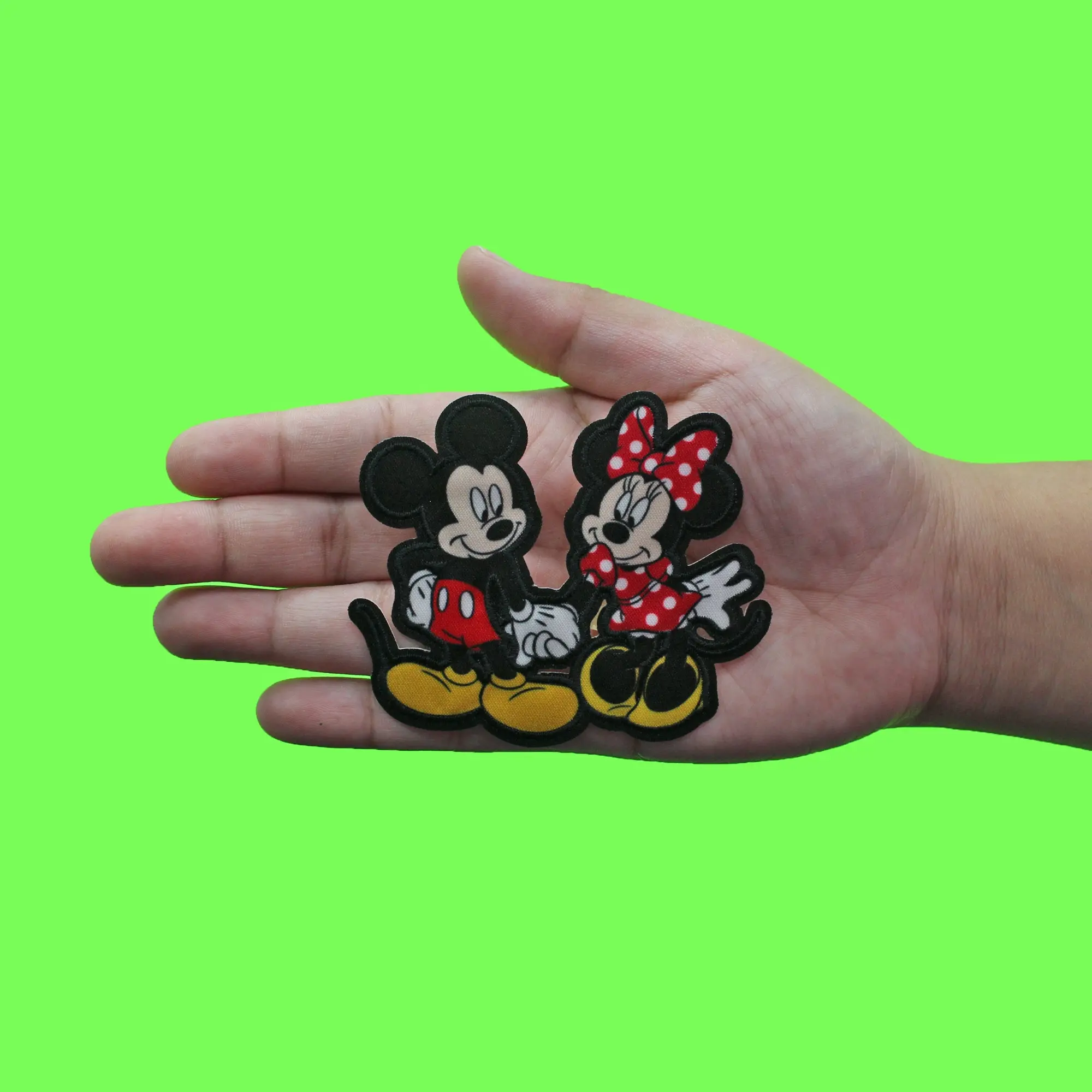 Disney Minnie And Mickey Mouse Patch Holding Hands Sublimated Embroidery - Image 3