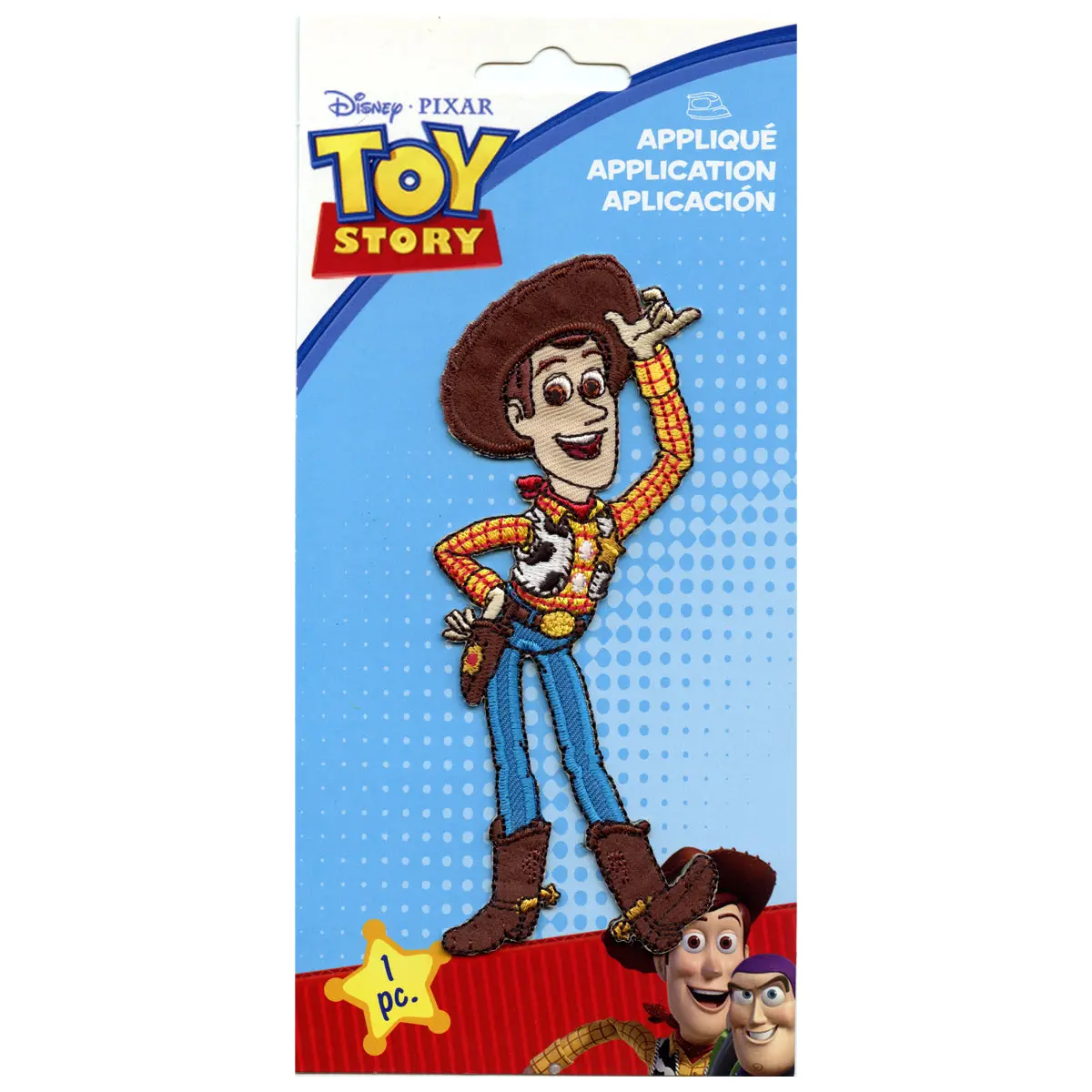 Disney Pixar Toy Story Woody Full Body Embroidered Applique Iron On Patch - Image 2
